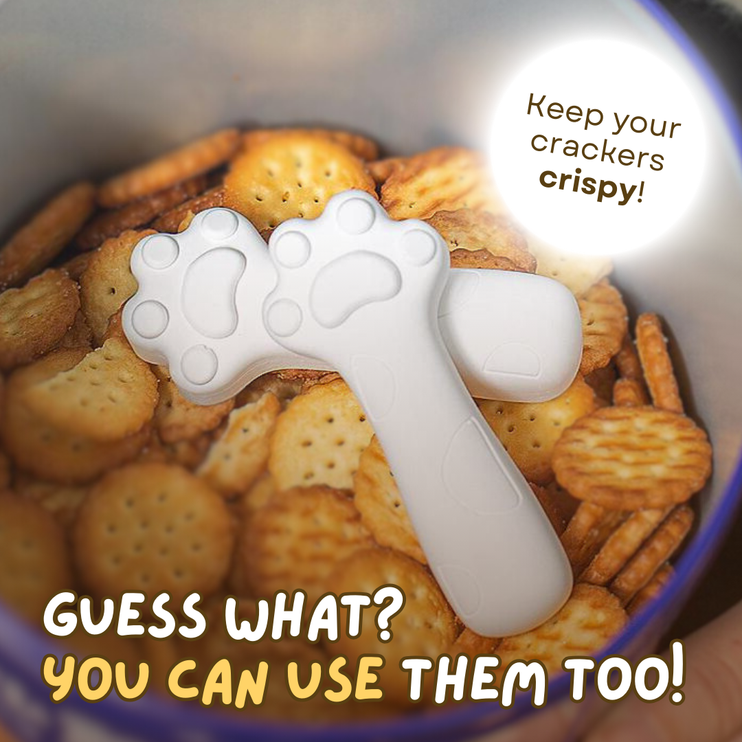 Cat Paw Drying Strip | Natural Diatomaceous Earth Moisture Absorber for Pet and Human Snacks