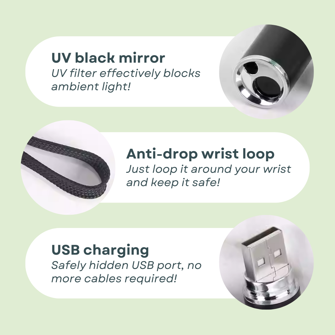 2-in-1 Cat Laser Pen | USB Rechargeable Interactive Toy with Blue Light Cat Health Spotter