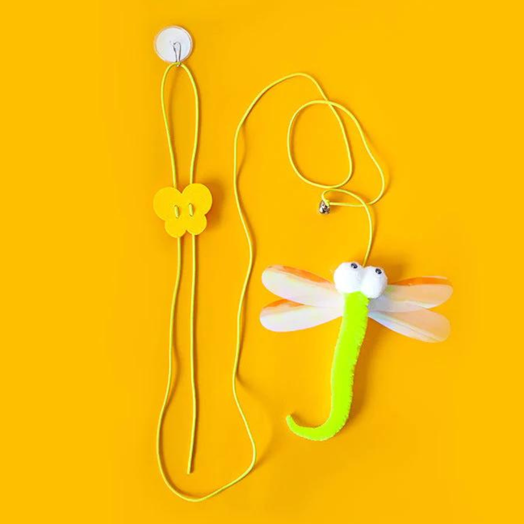 Dangling Cat Toy Set 6 PCS | Interactive Hanging Toys for Indoor Cats with Adjustable Height