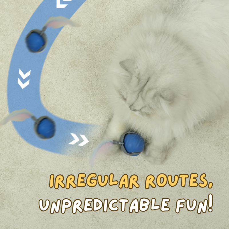Interactive Speedy Tail Cat Toy | Motion Activated Rechargeable Toy with Dual Speed Modes for Cats