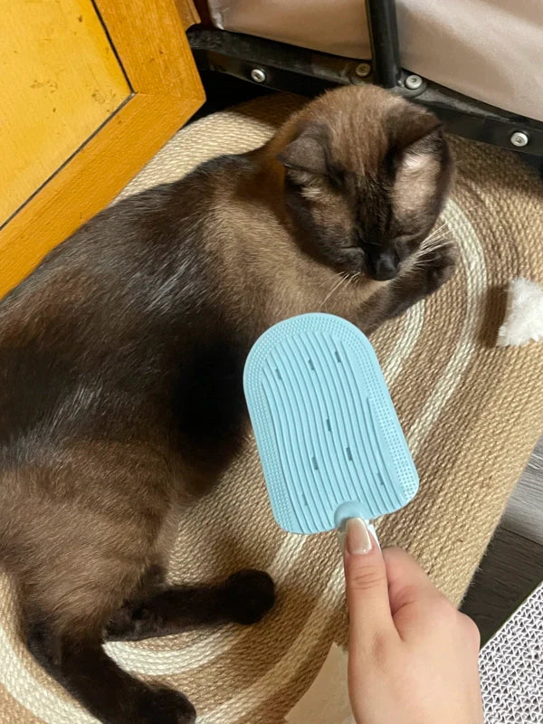Ice Cream Shaped Pet Grooming Brush | 2-in-1 Silicone Deshedding Brush for Cats and Dogs