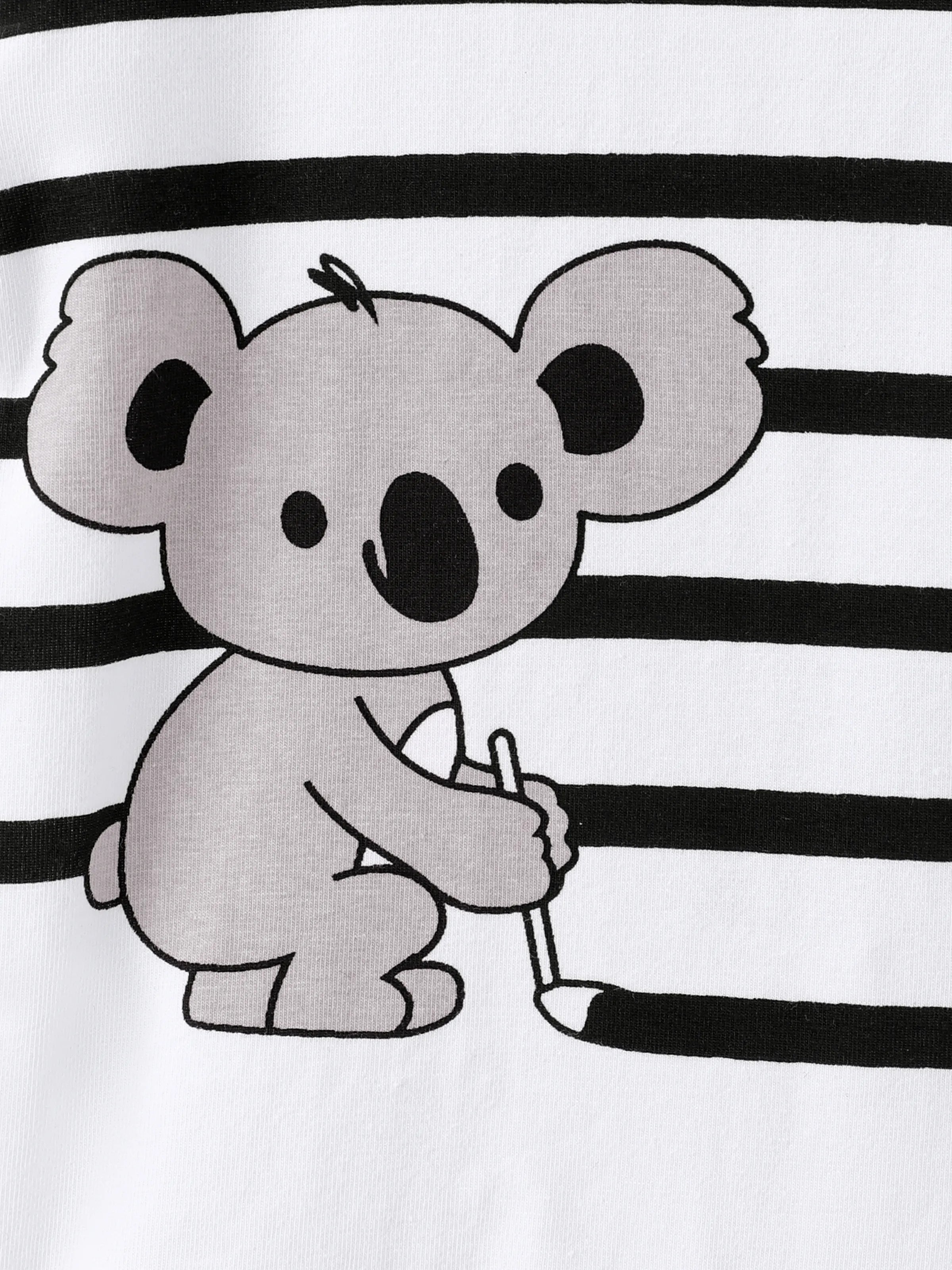 2pcs Baby Boy Cute Koala Pattern Set White