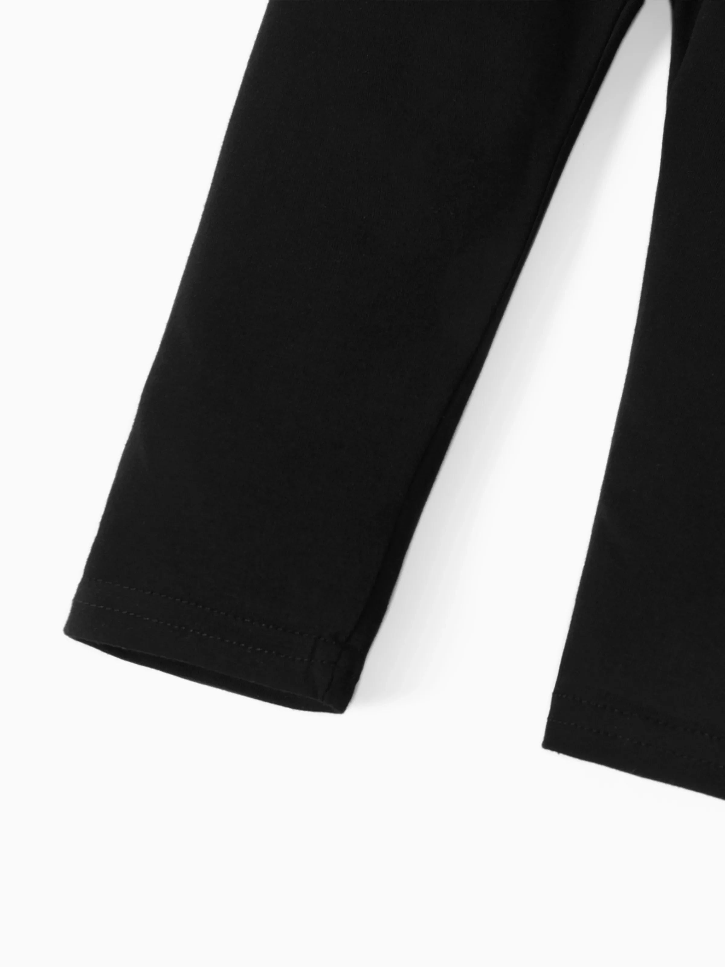 3-Pack Toddler Girl 100% Cotton Solid Color Elasticized Leggings Multi-color