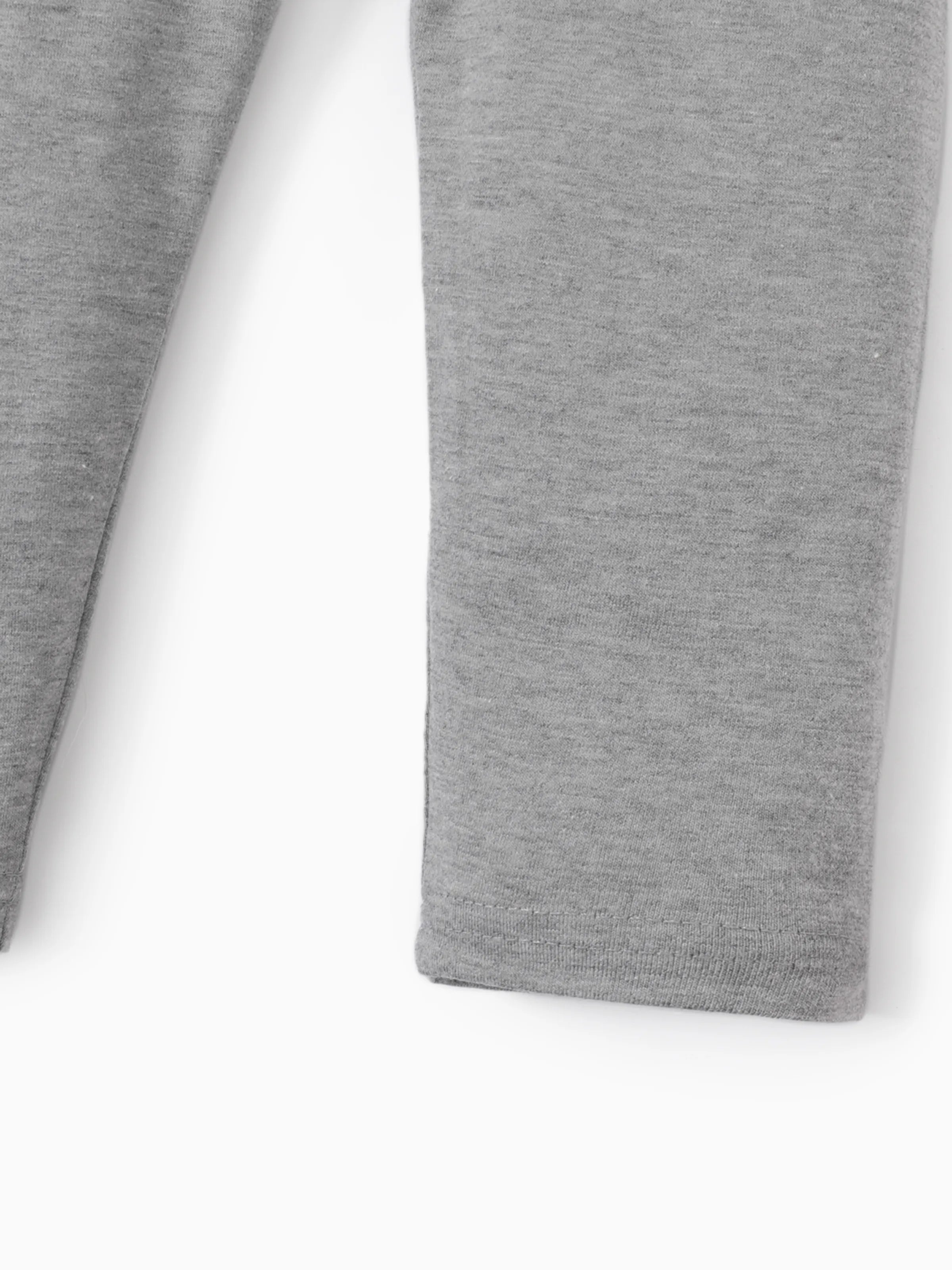 3-Pack Toddler Girl 100% Cotton Solid Color Elasticized Leggings Multi-color