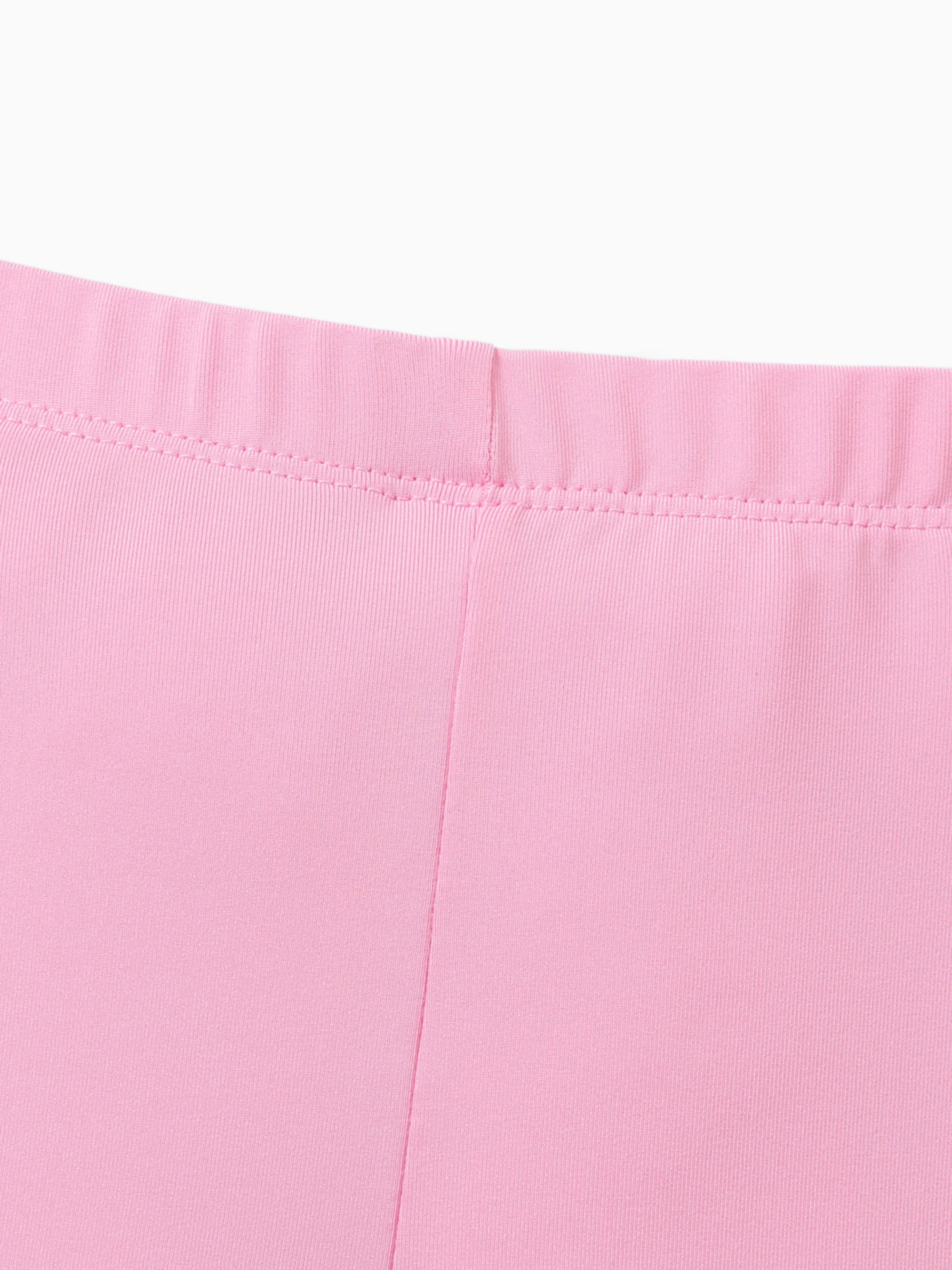 2PCS Childlike Toddler Girl Flower Hyper-Tactile Design Set Pink