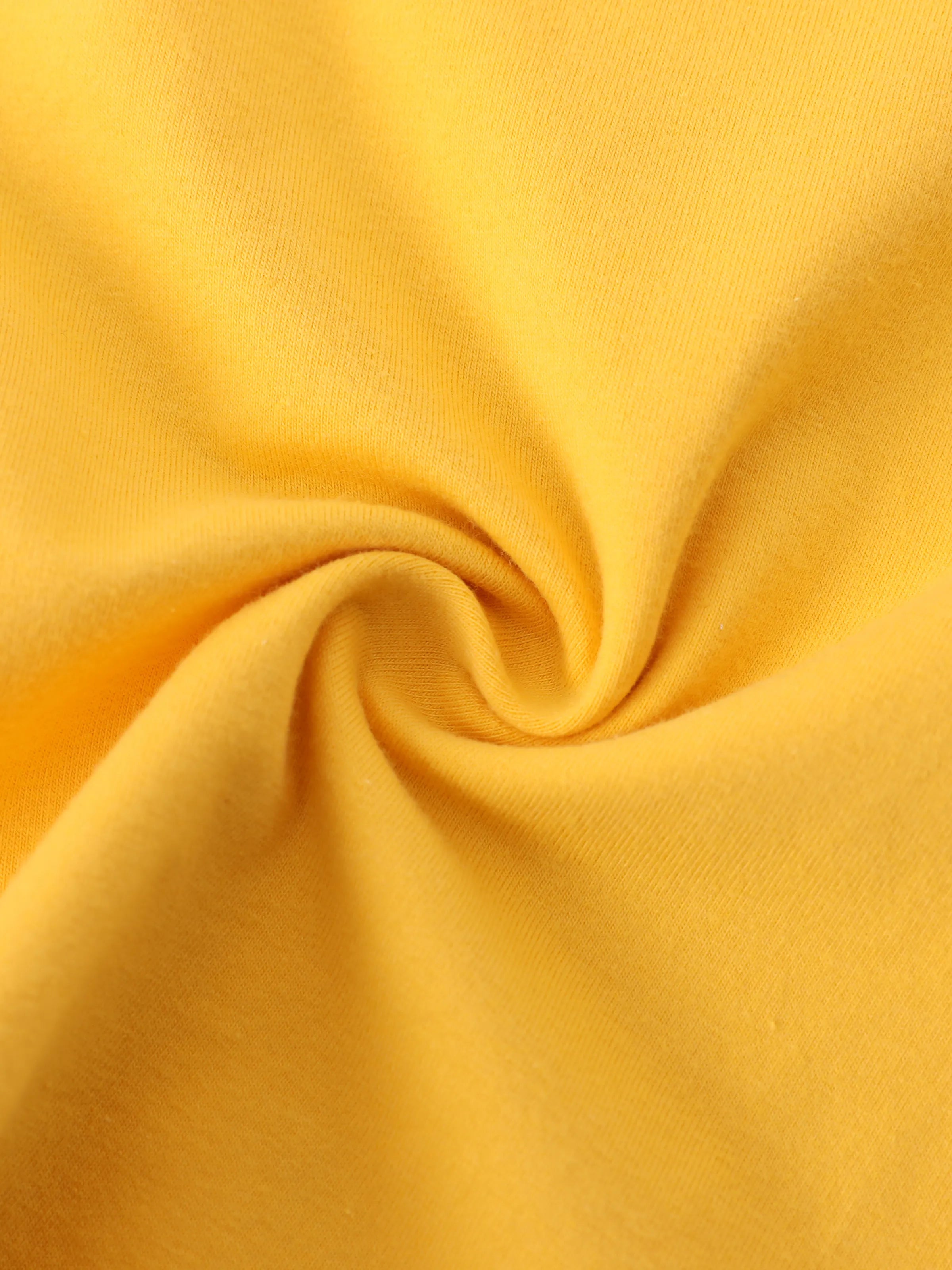 2pcs Baby Boy Short-sleeve Solid Tee and Allover Dinosaur Print Overall Romper Set Yellow