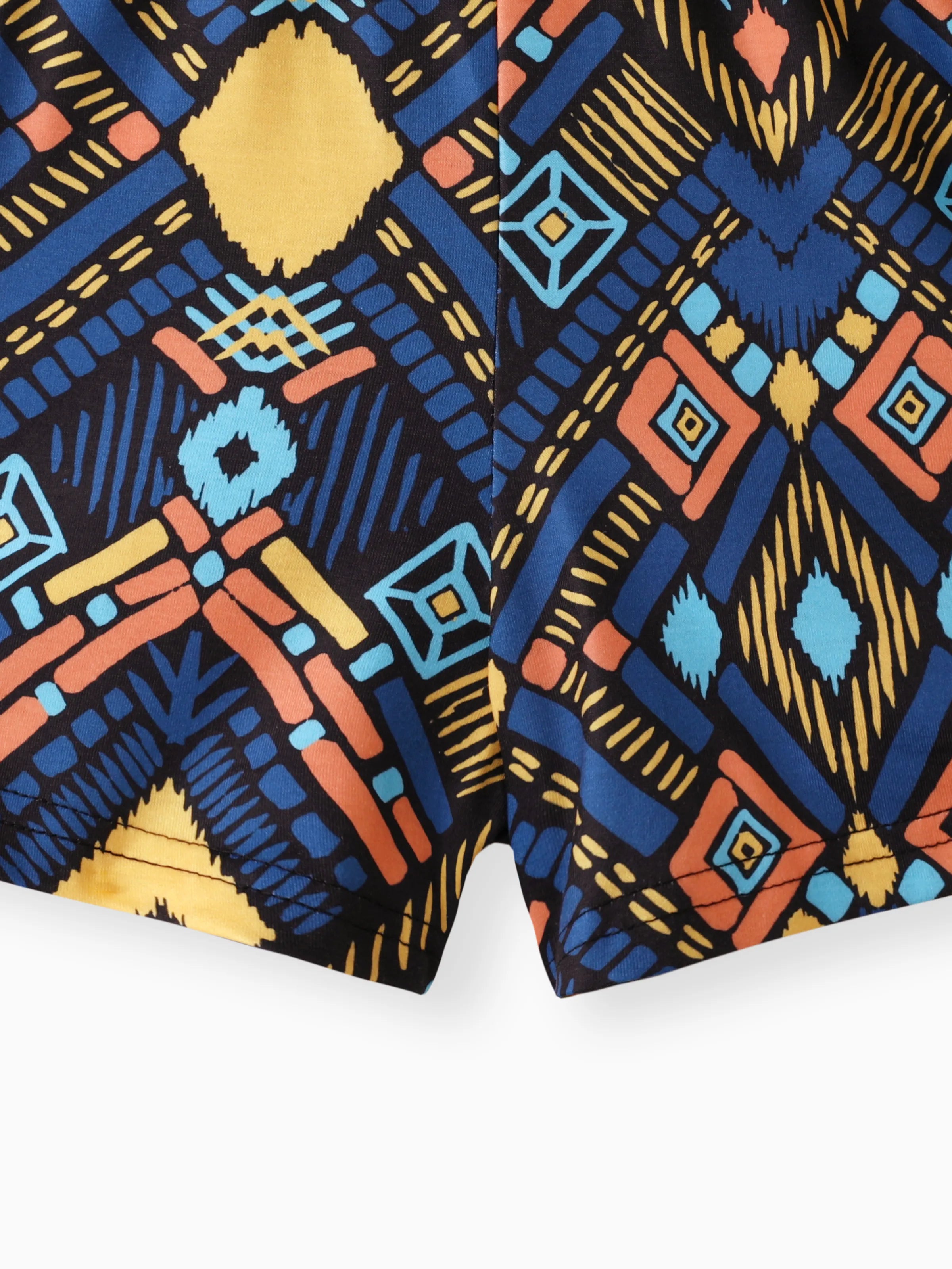 2pcs Kid Girl Yellow Halter Camisole and Bowknot Design Exotic Shorts Set Ginger-2