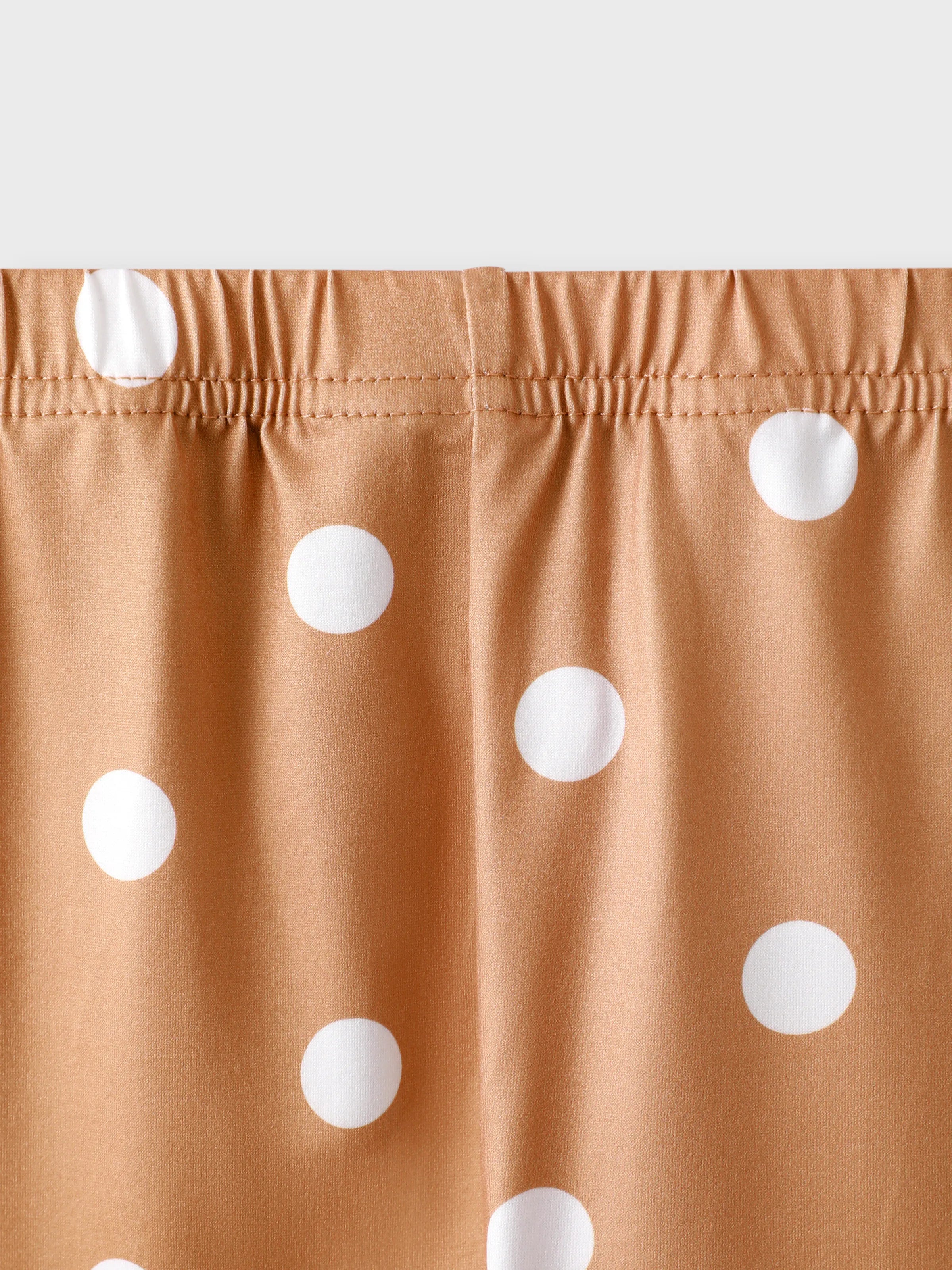 2-piece Toddler Girl Floral Print Bowknot Design Ruffled High Low Sleeveless Tee and Polka dots Pants Set White