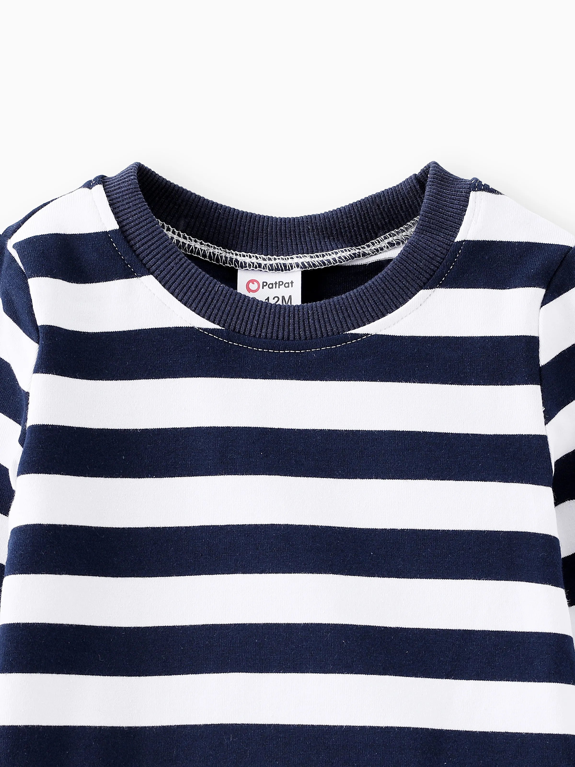 2pcs Baby Boy Airplane Pattern Hanging Strap Set Dark Blue