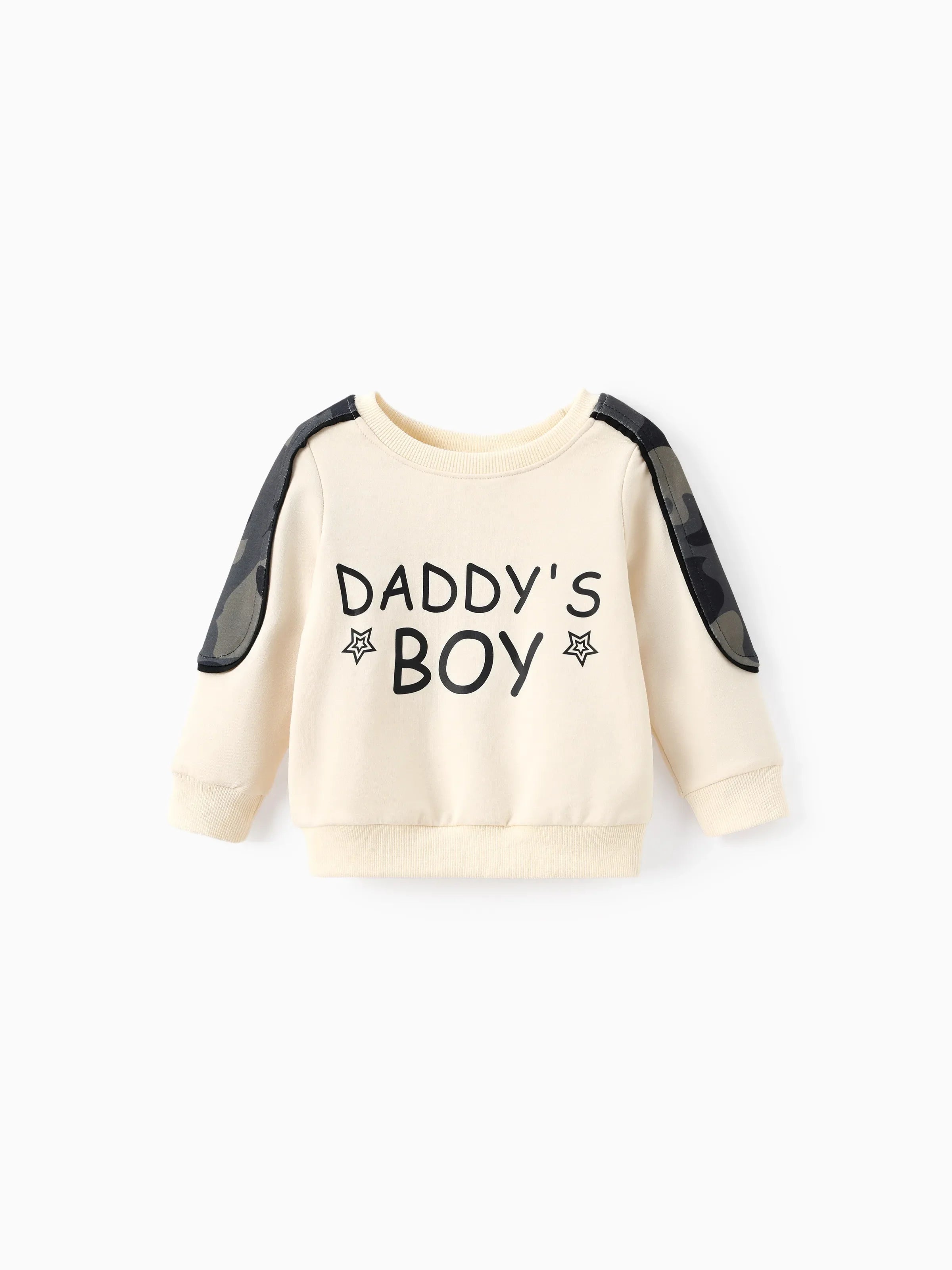 2pcs Baby Boy Casual Style Camouflage Set LightApricot