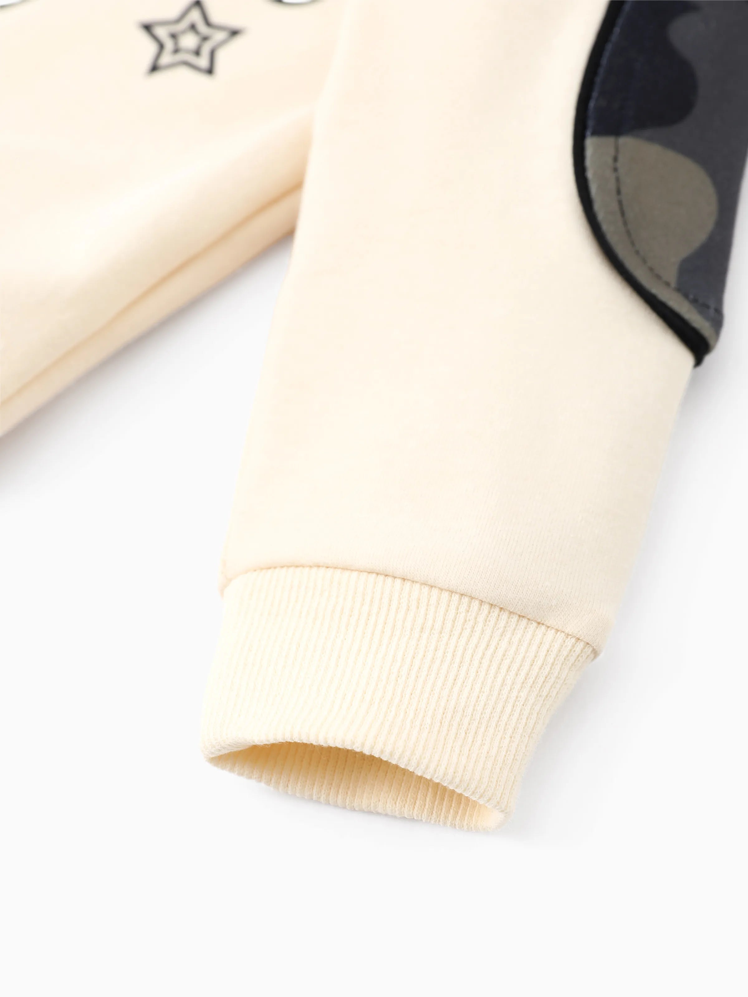 2pcs Baby Boy Casual Style Camouflage Set LightApricot