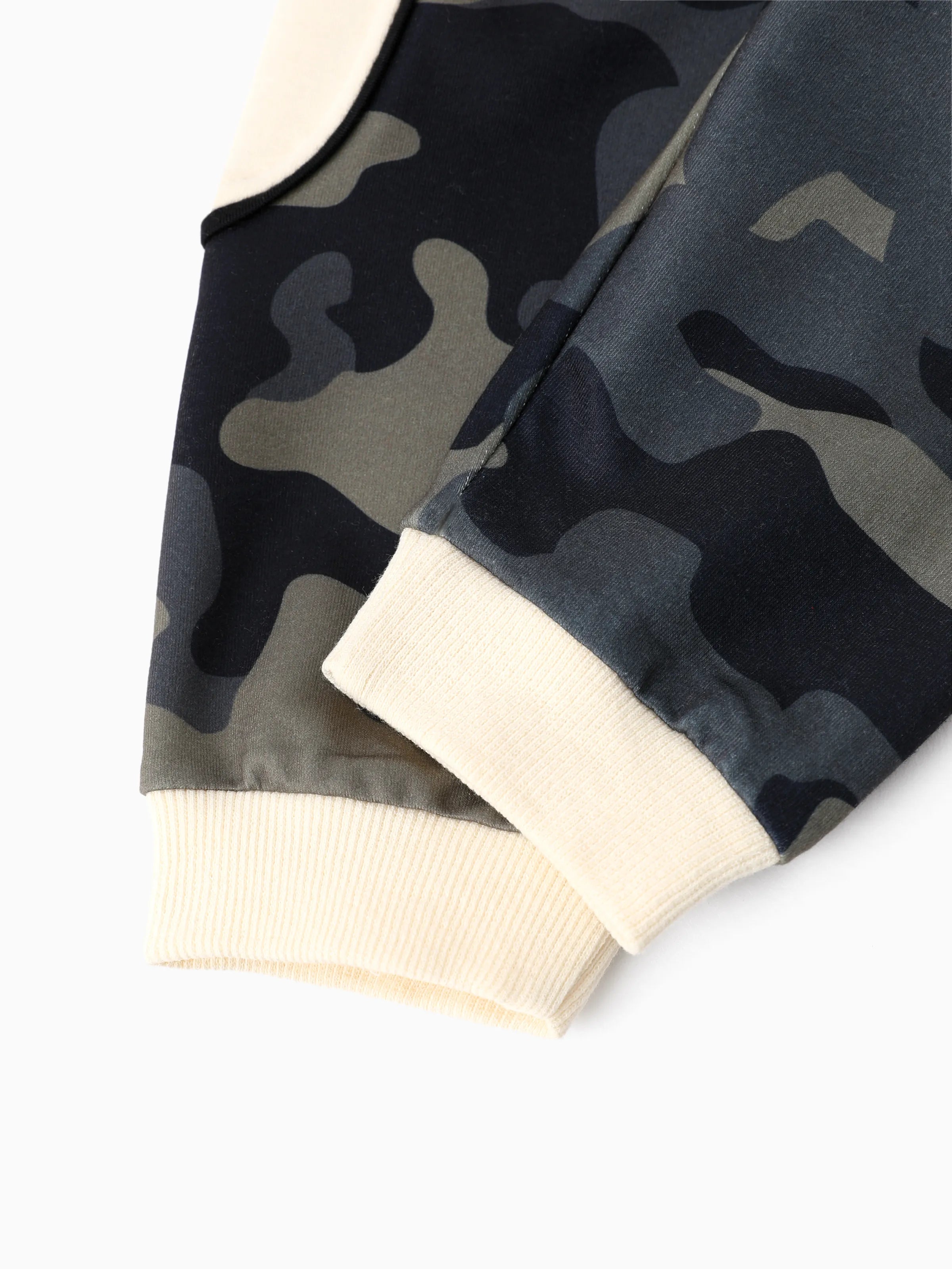 2pcs Baby Boy Casual Style Camouflage Set LightApricot