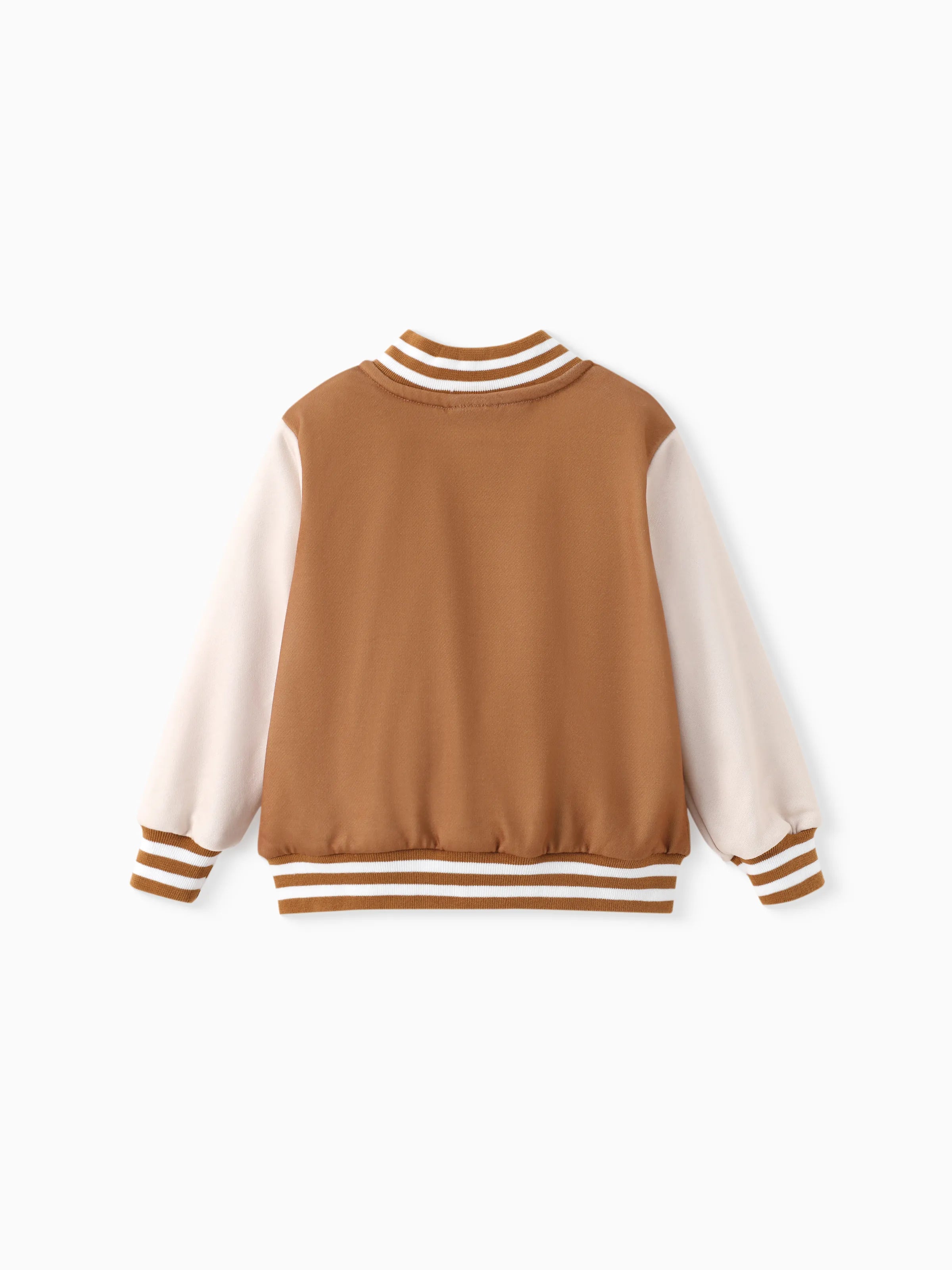 Tom and Jerry Toddler/Kid Boy/Girl Colorblock Long-sleeve Jacket lighttan