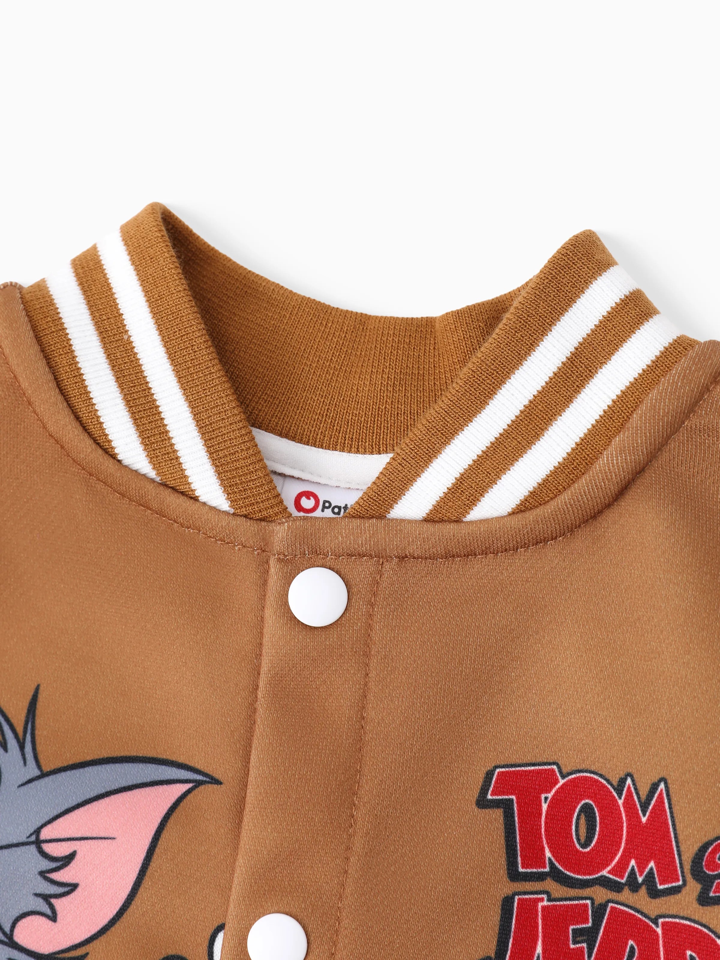 Tom and Jerry Toddler/Kid Boy/Girl Colorblock Long-sleeve Jacket lighttan