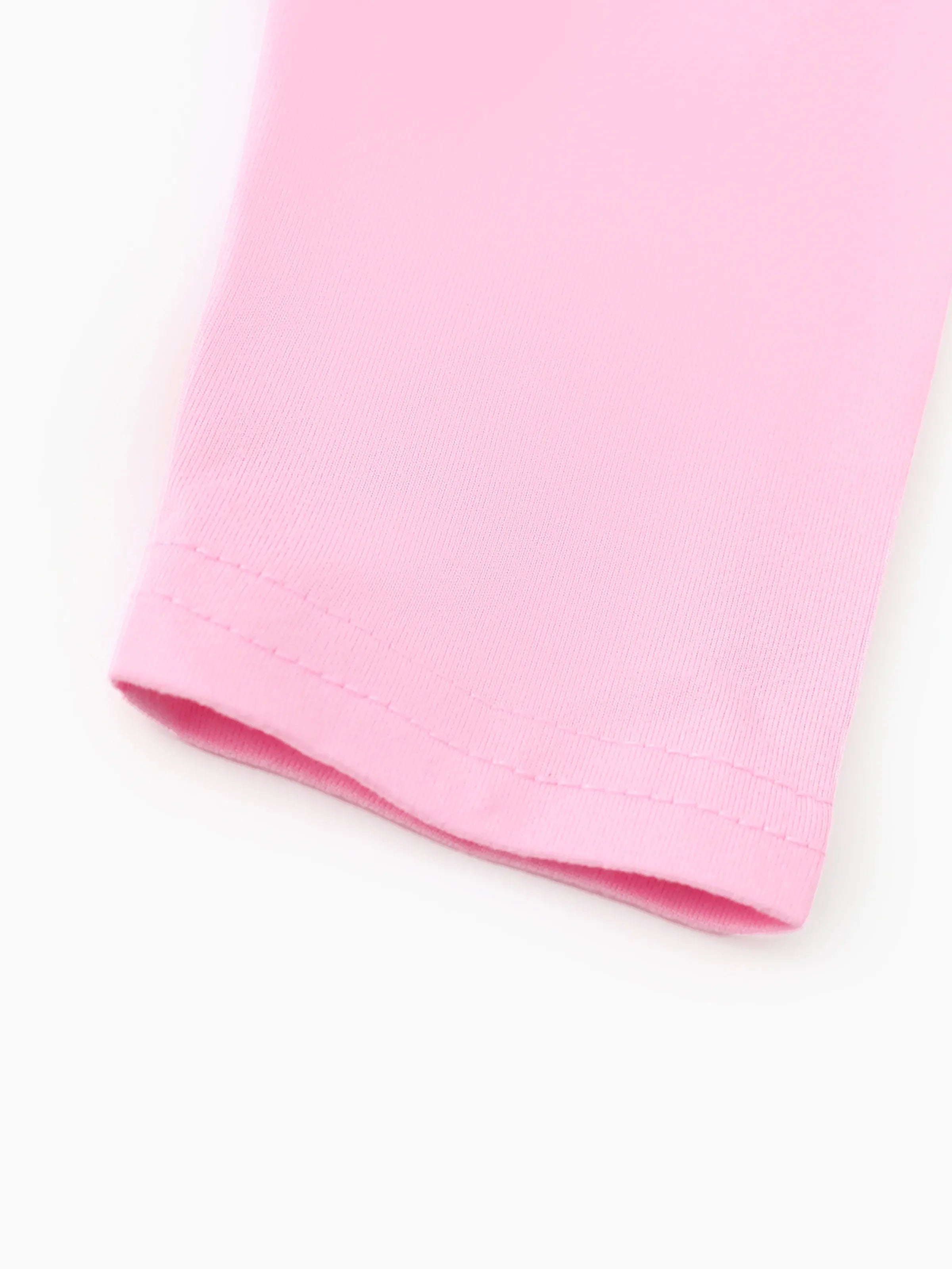 2-piece Kid Girl Bowknot Ruffled Long-sleeves Tee and Flower Allover Print Pants Pink