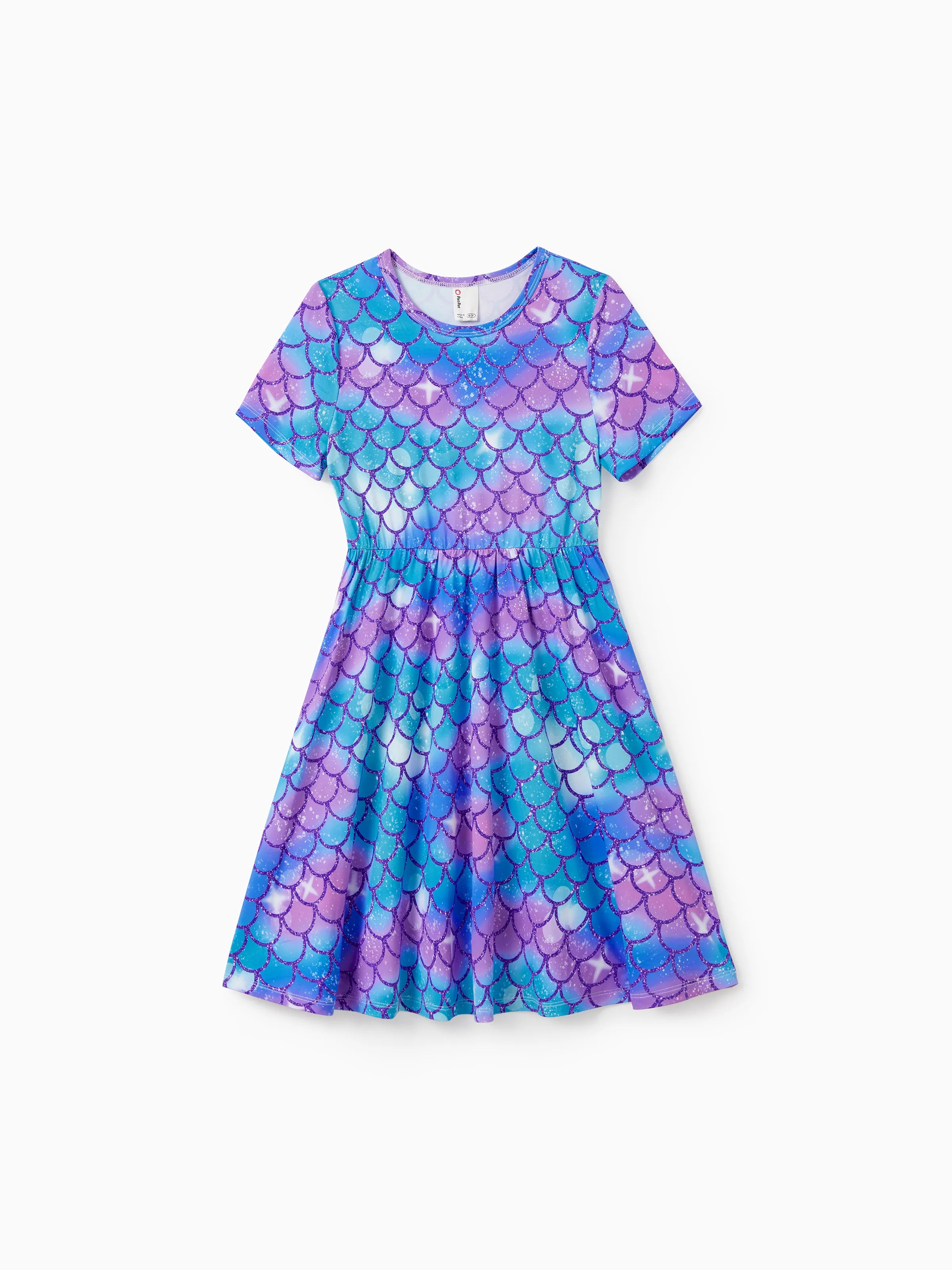 2-Pack Toddler/Kid Girl Printed & Solid Causal Dress Green