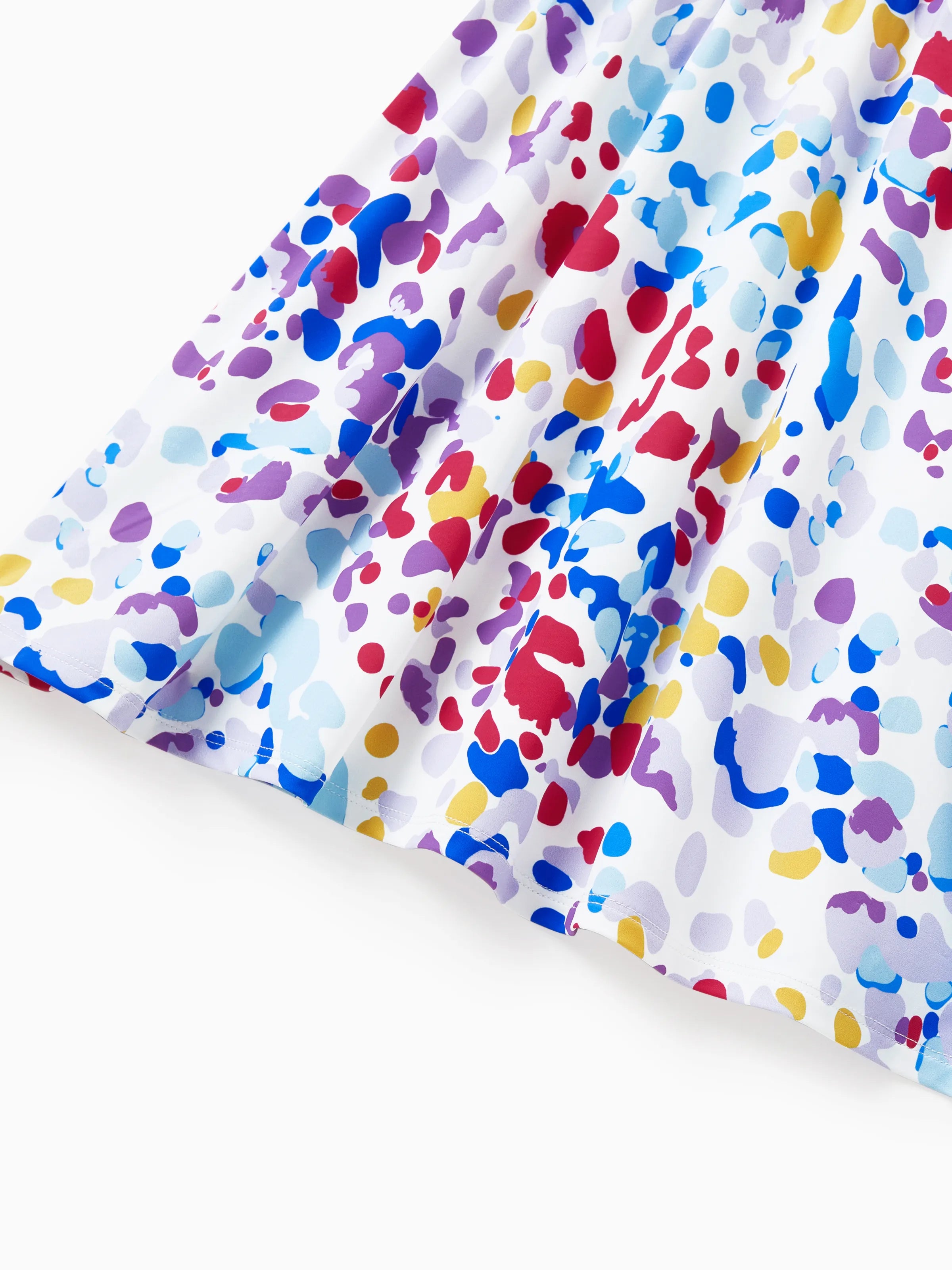 2-Pack Toddler/Kid Girl Printed & Solid Causal Dress Purple