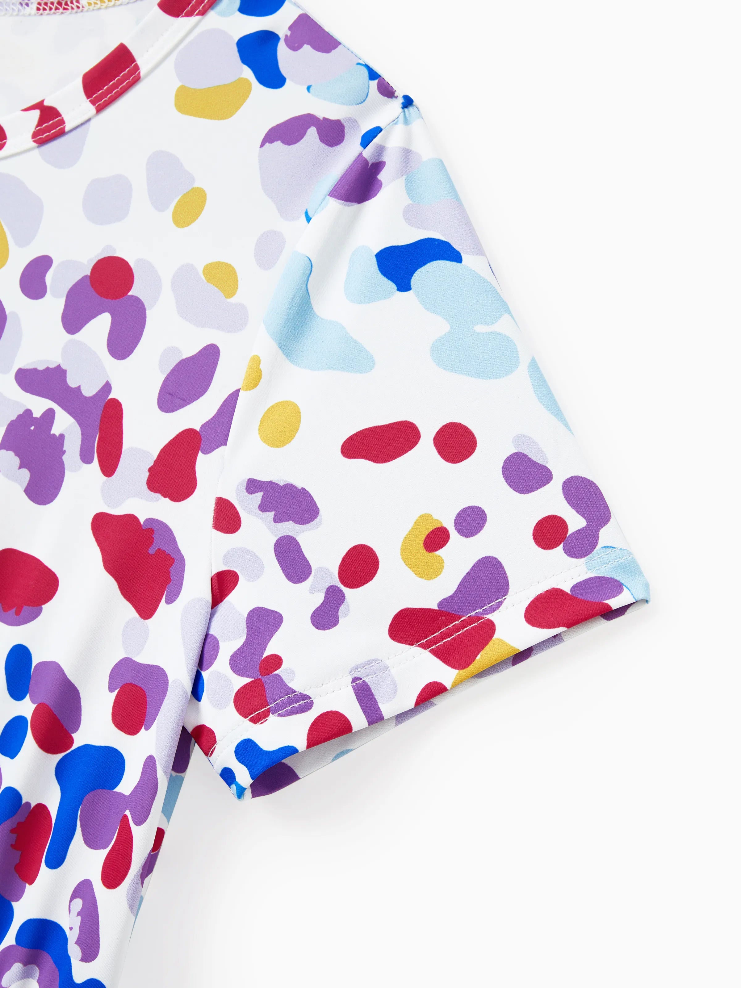 2-Pack Toddler/Kid Girl Printed & Solid Causal Dress Purple