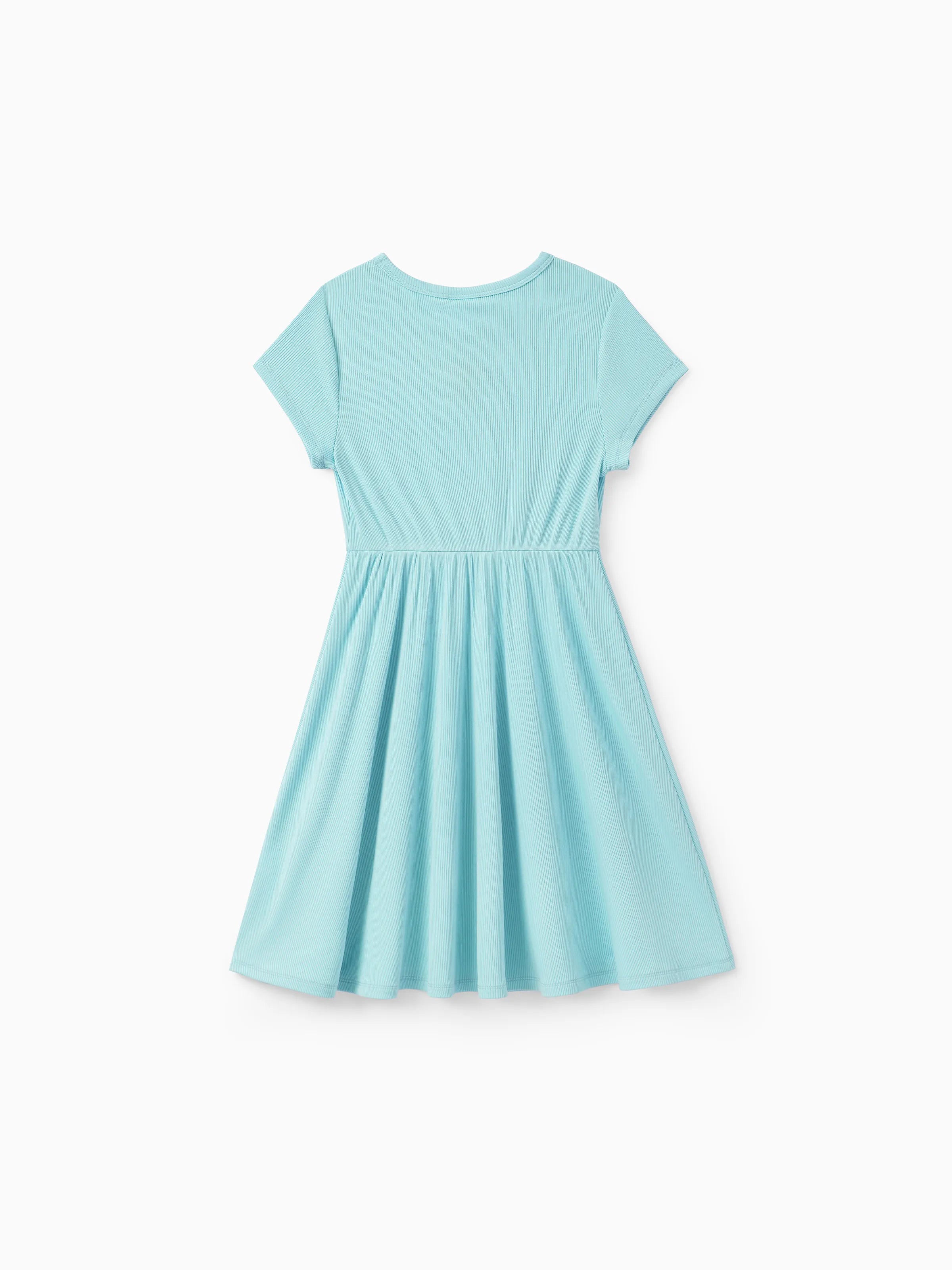 2-Pack Toddler/Kid Girl Printed & Solid Causal Dress Green