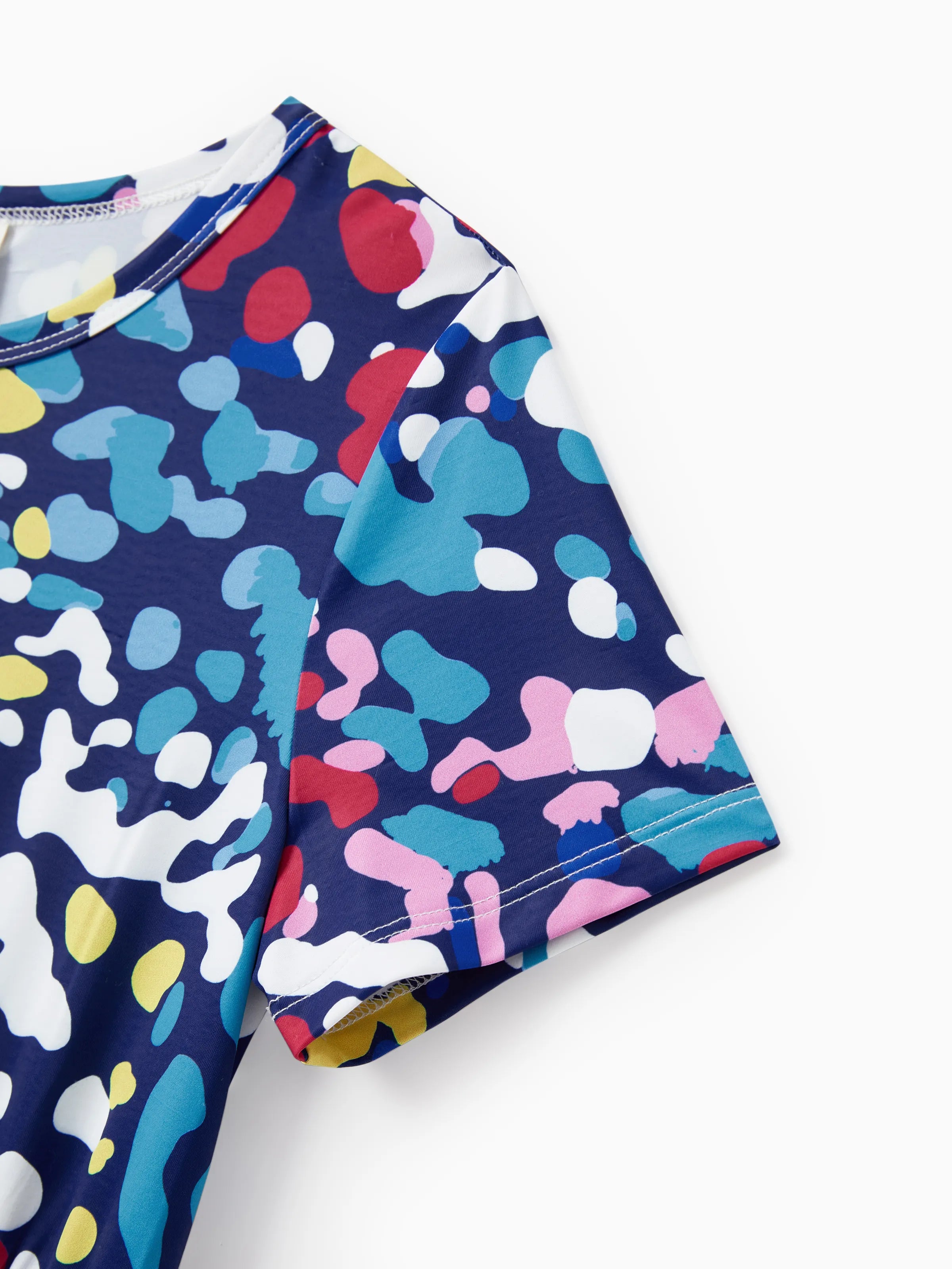 2-Pack Toddler/Kid Girl Printed & Solid Causal Dress Pink