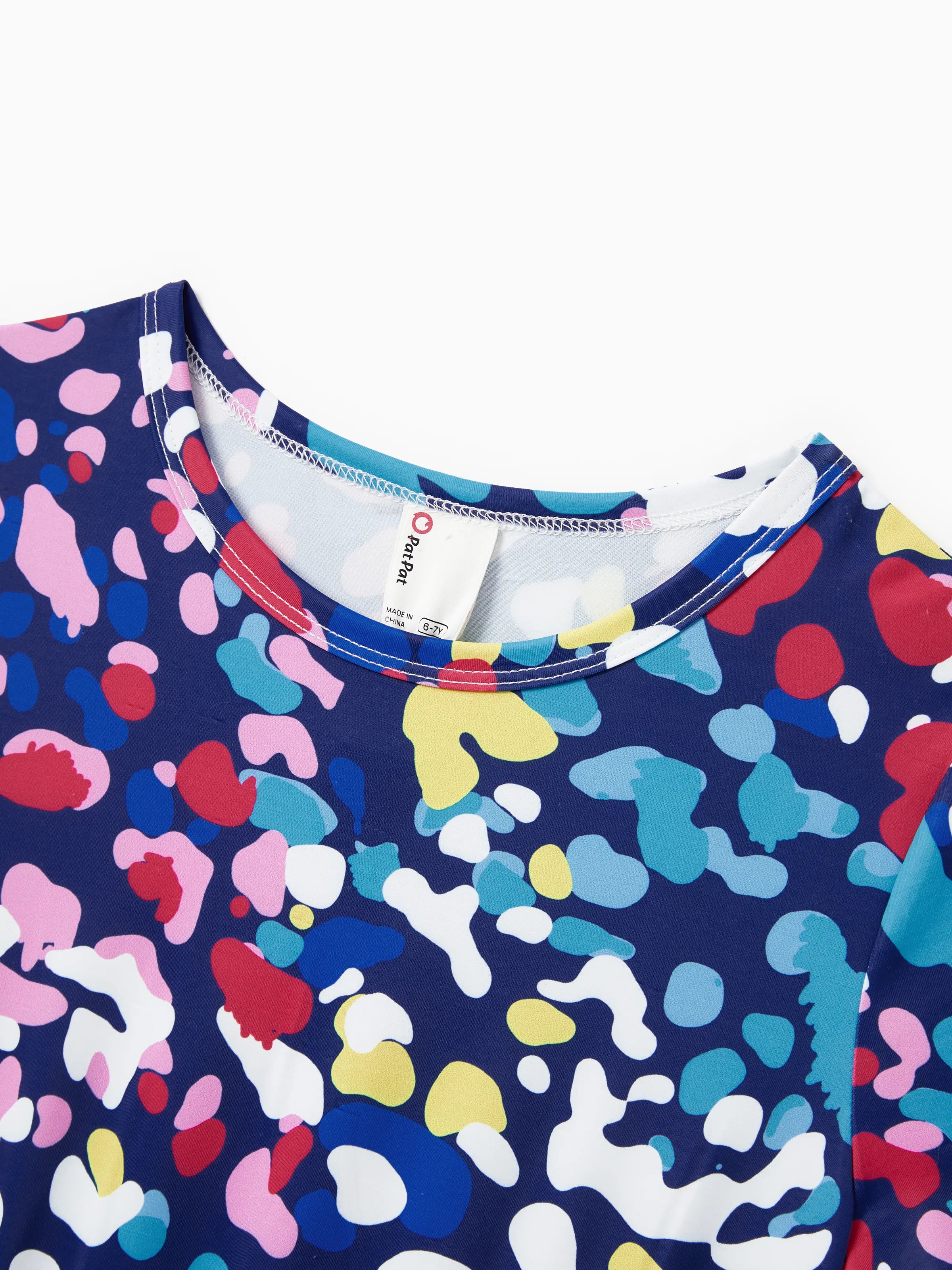 2-Pack Toddler/Kid Girl Printed & Solid Causal Dress Pink