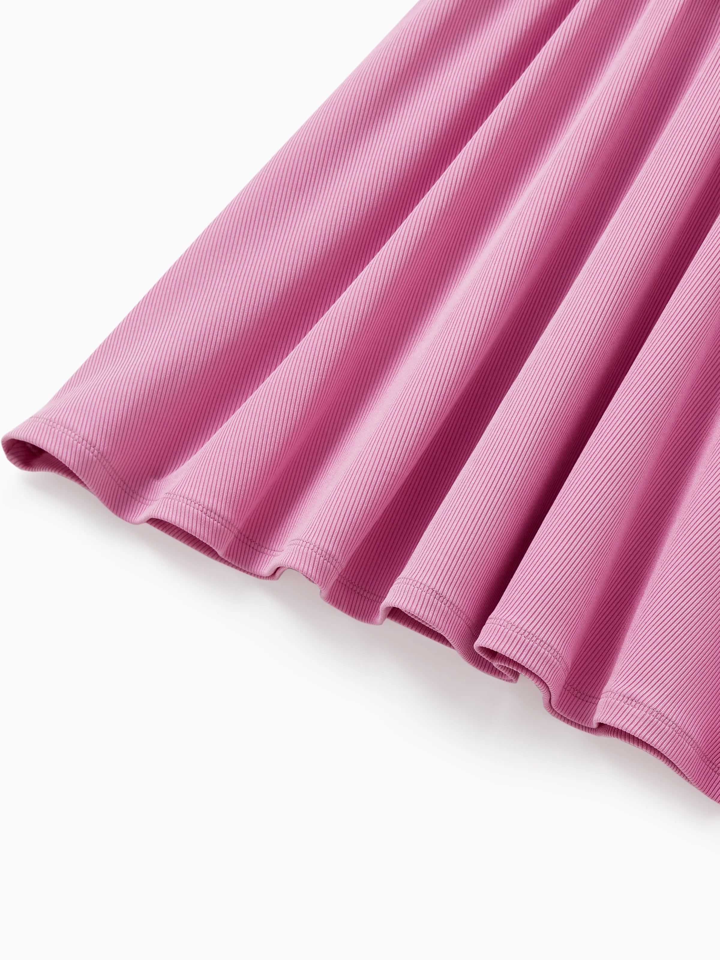 2-Pack Toddler/Kid Girl Printed & Solid Causal Dress Pink