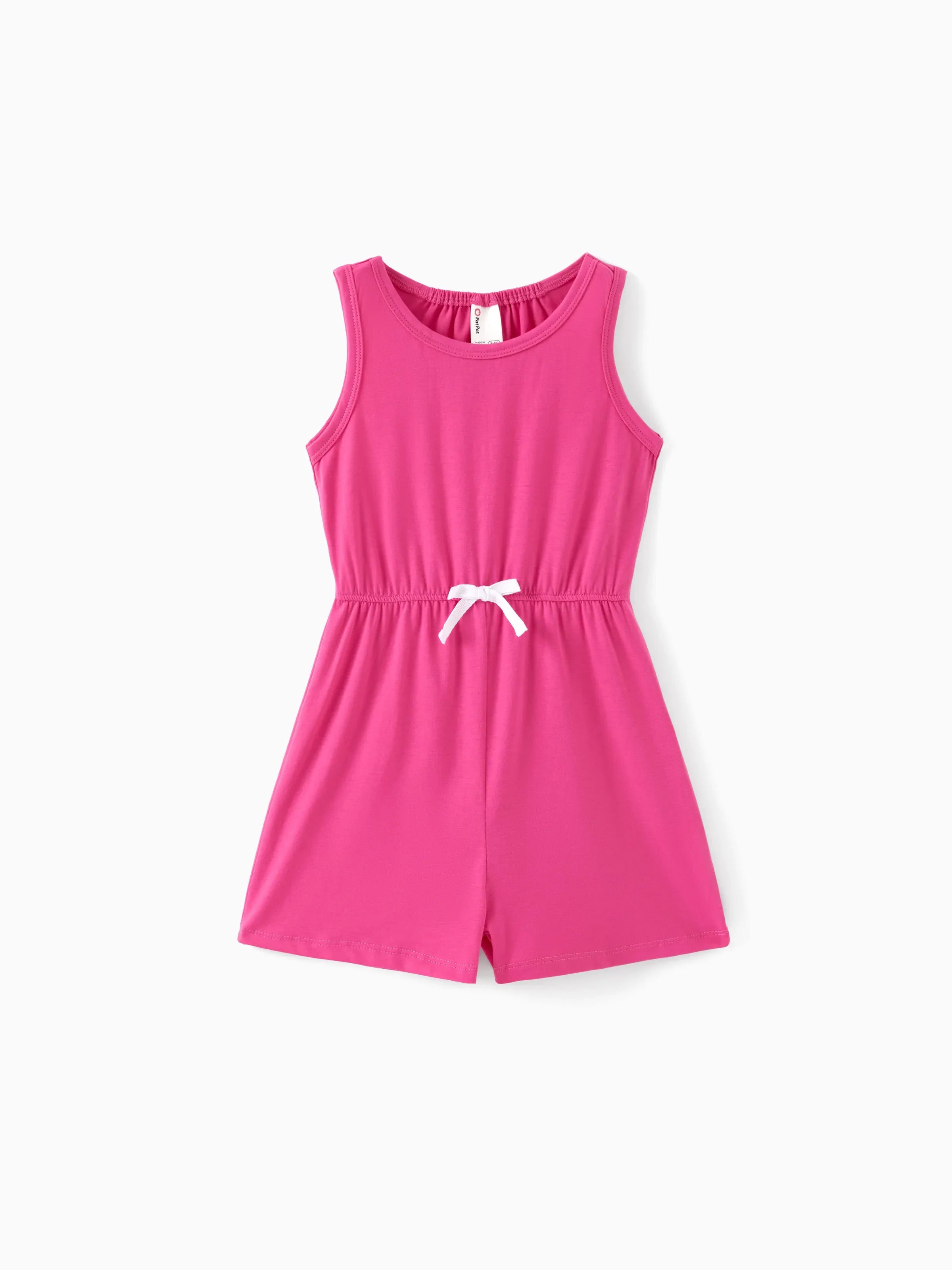 3-Pack Kid Girl Childlike Sleeveless Jumpsuits Multi-color