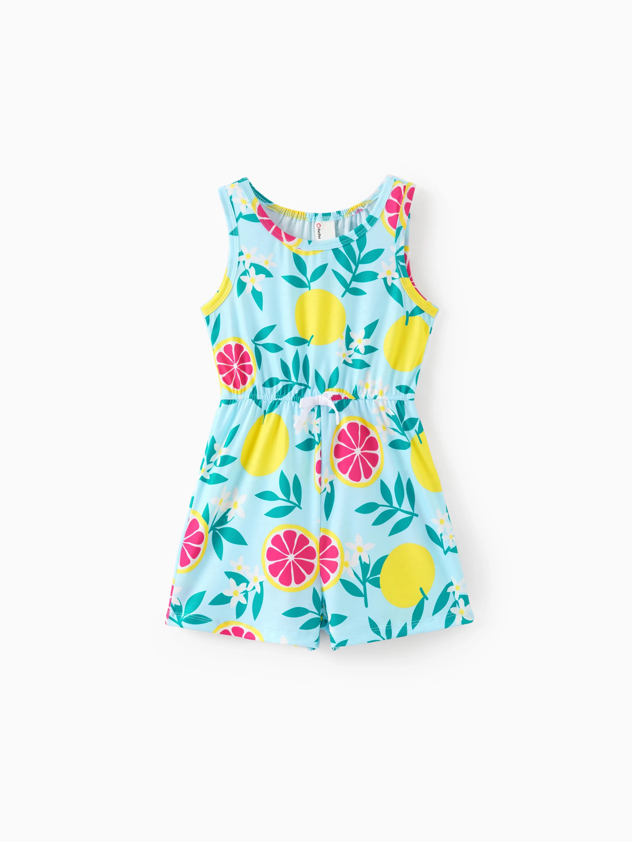 3-Pack Kid Girl Childlike Sleeveless Jumpsuits Multi-color