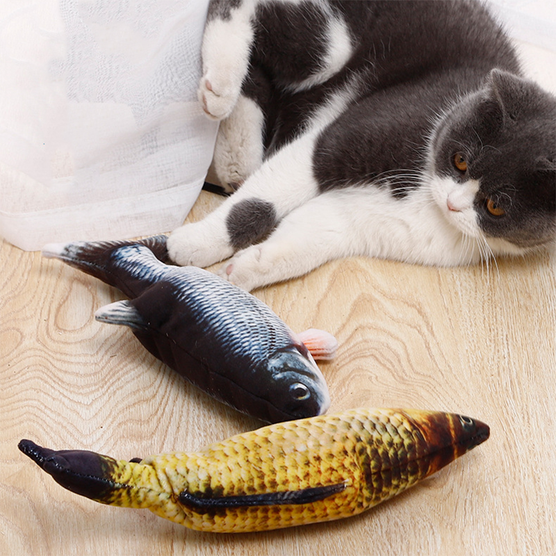 Interactive Cat Fish Toy | USB Rechargeable Motion Fish for Hunting and Play