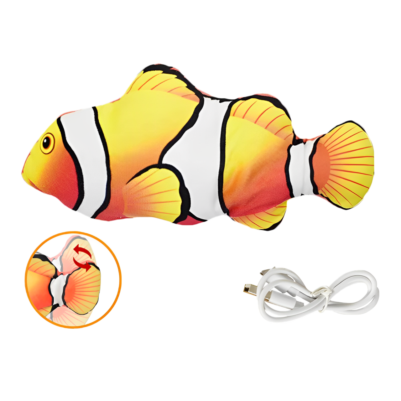 Interactive Cat Fish Toy | USB Rechargeable Motion Fish for Hunting and Play