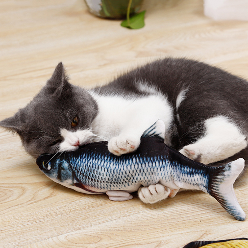 Interactive Cat Fish Toy | USB Rechargeable Motion Fish for Hunting and Play
