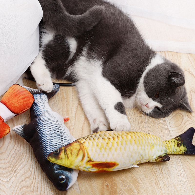 Interactive Cat Fish Toy | USB Rechargeable Motion Fish for Hunting and Play
