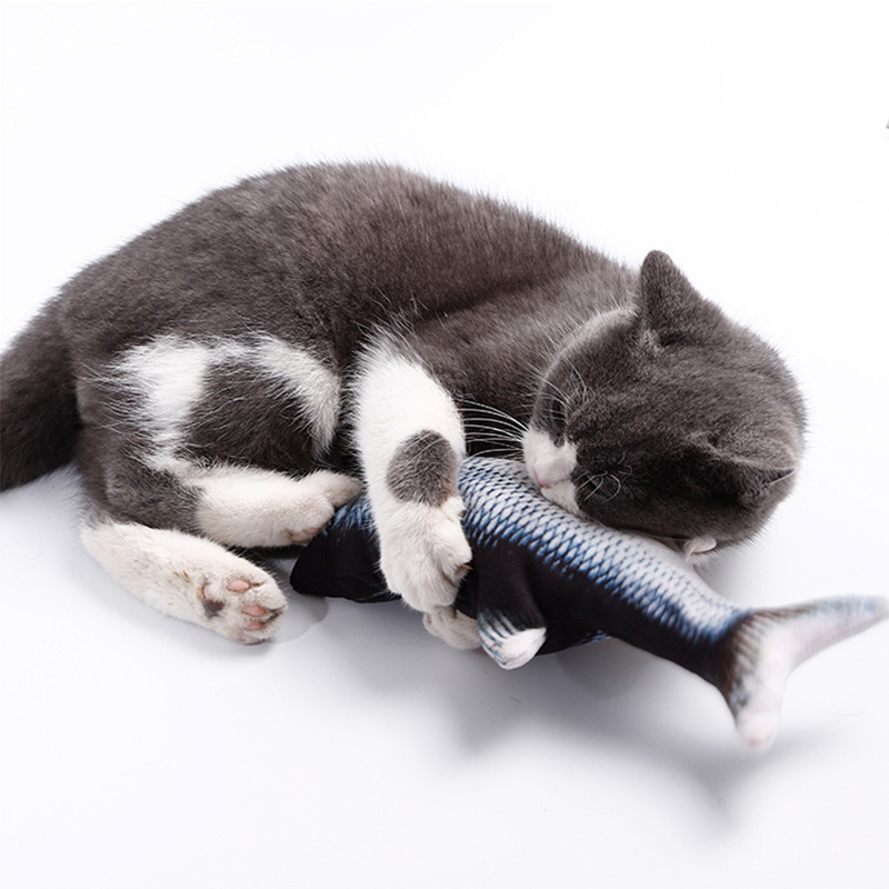Interactive Cat Fish Toy | USB Rechargeable Motion Fish for Hunting and Play