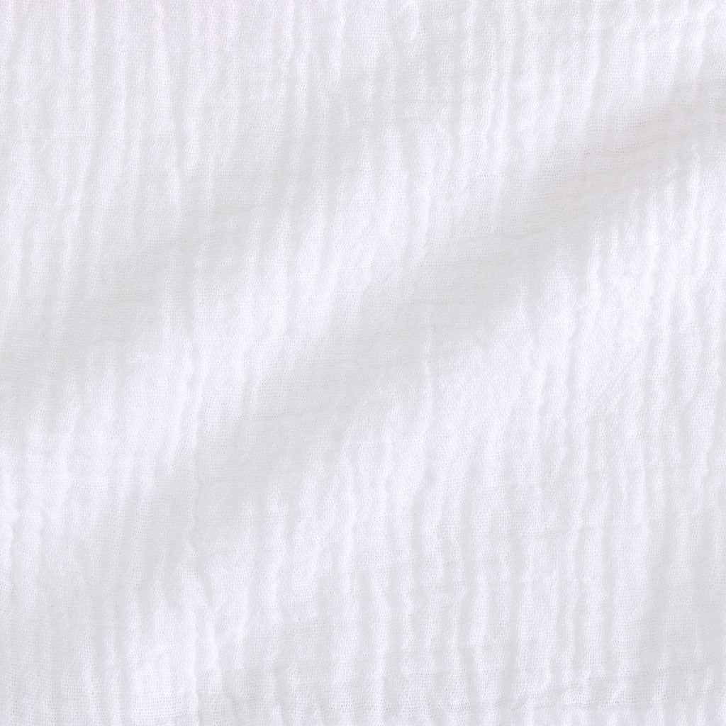 White Cotton Crinkle Ruffled Shorts