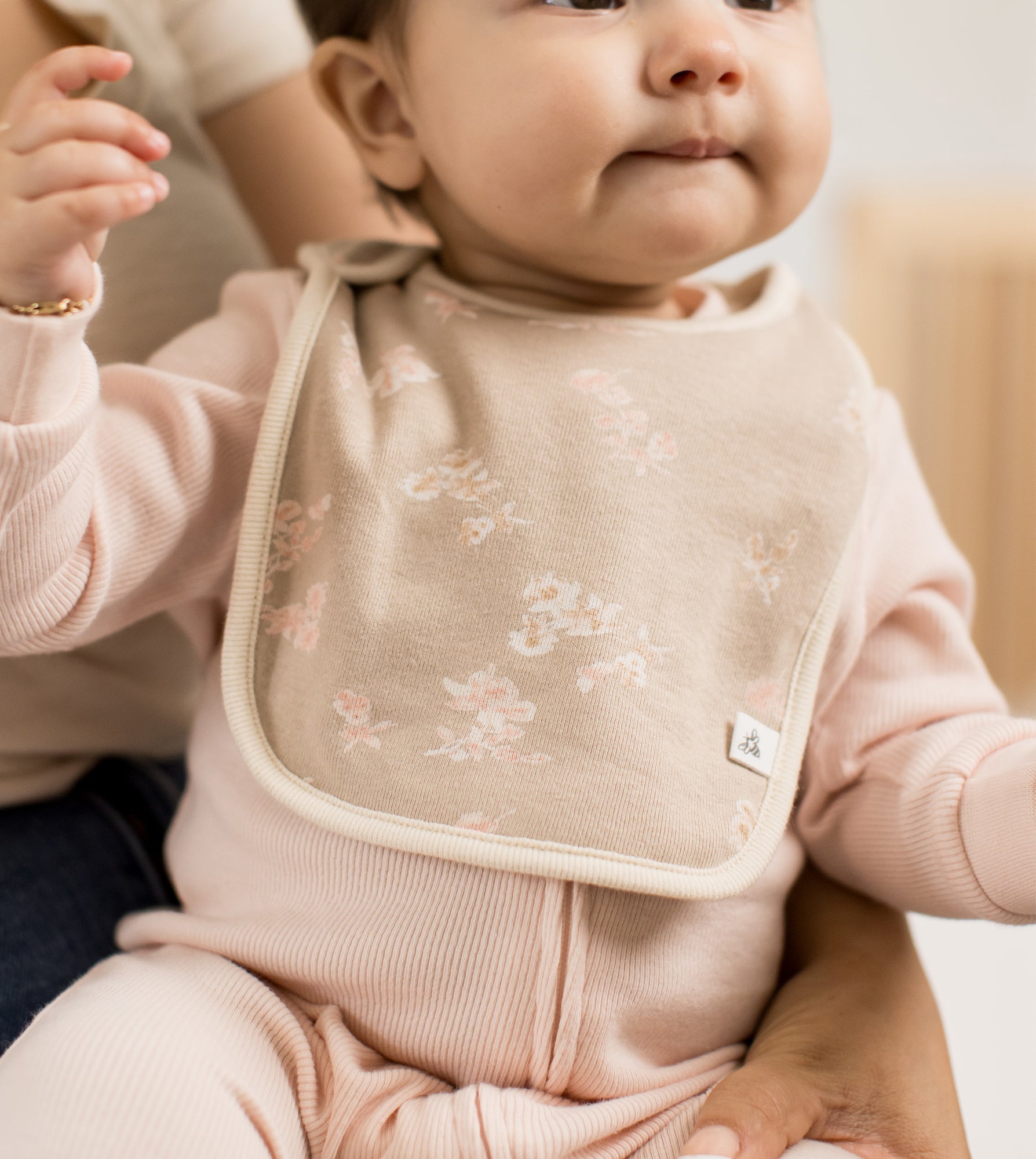 Whimsical Floral Organic Cotton Baby Bibs 5 Pack