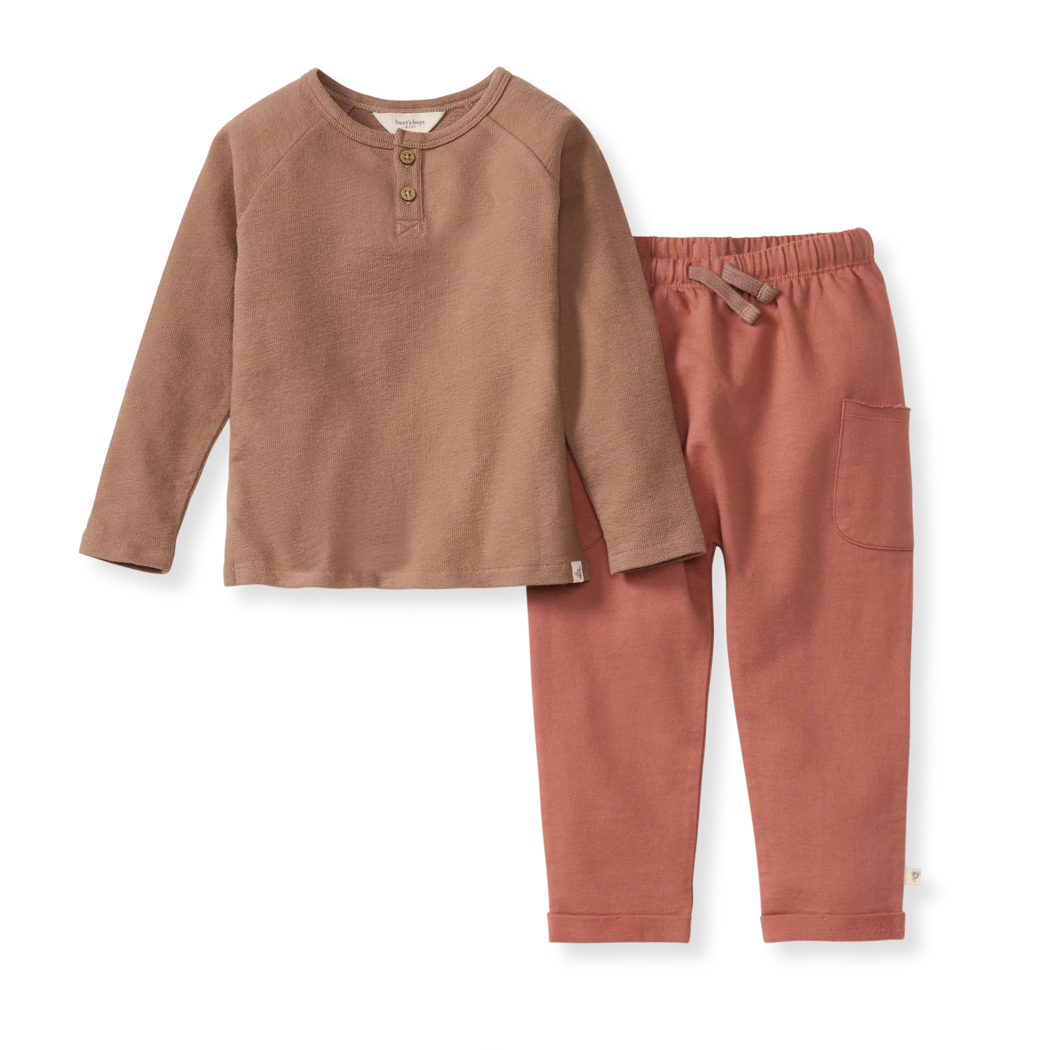 Textured Knit Boy Tee & Pants Set