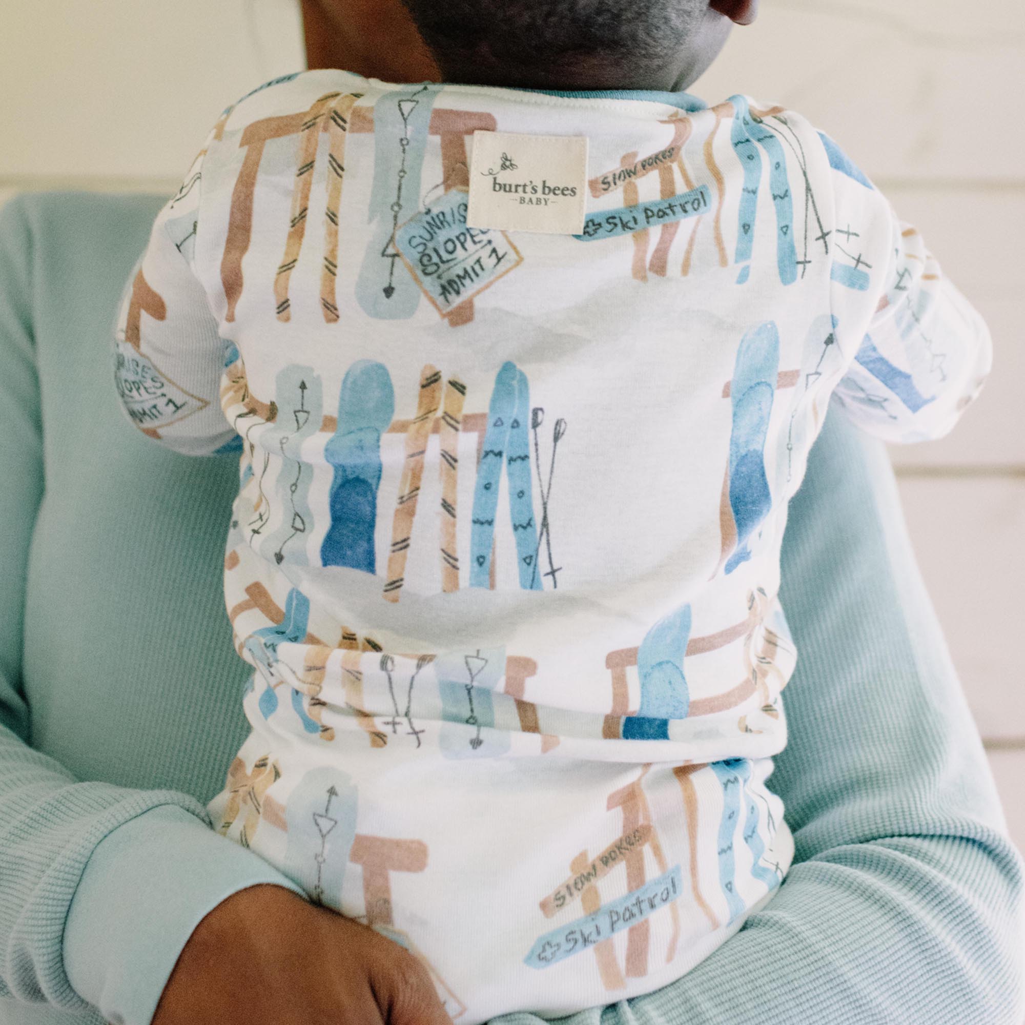 Sunrise Slopes Organic Cotton Sleeper - Mountain Blue