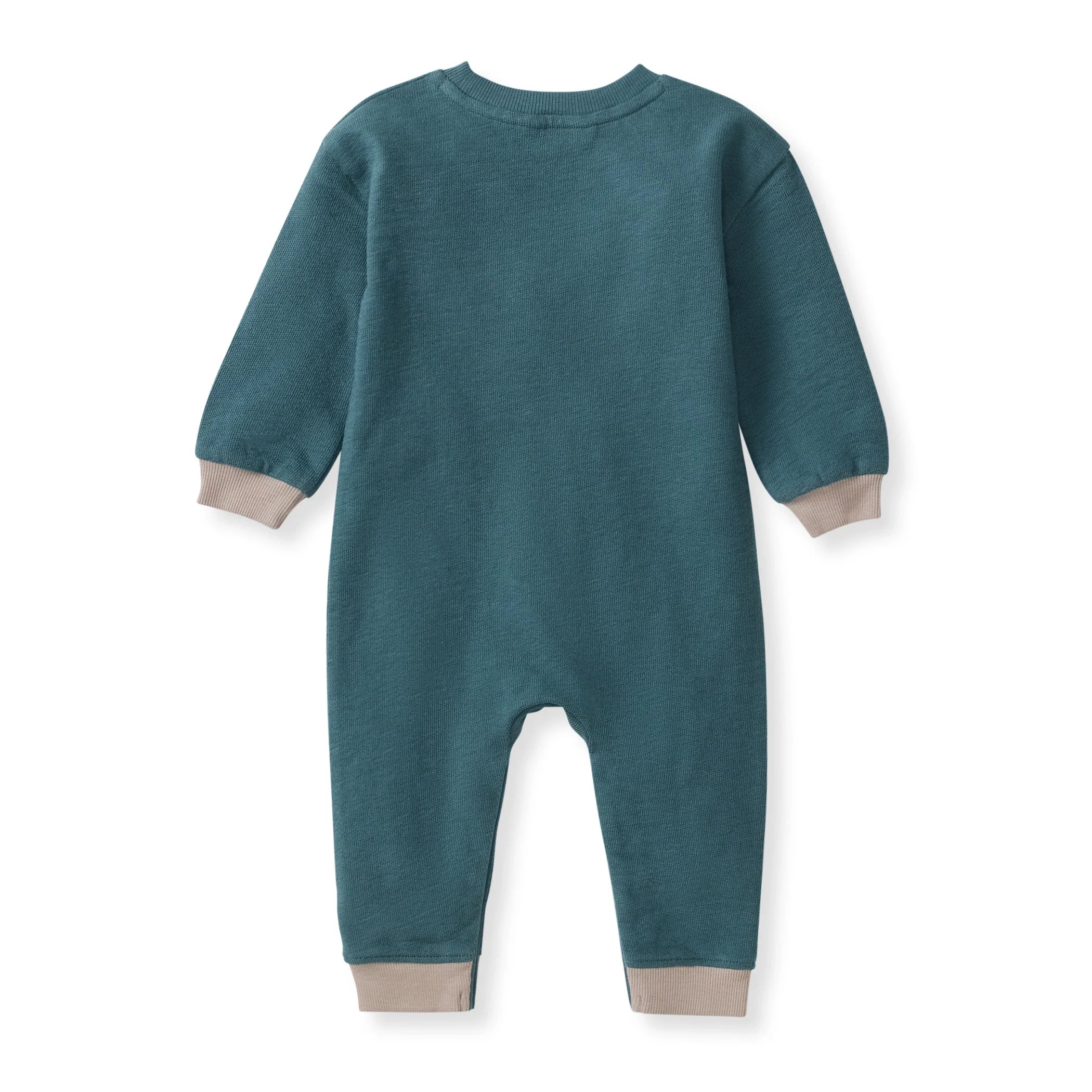 Textured Knit Baby Boy Jumpsuit