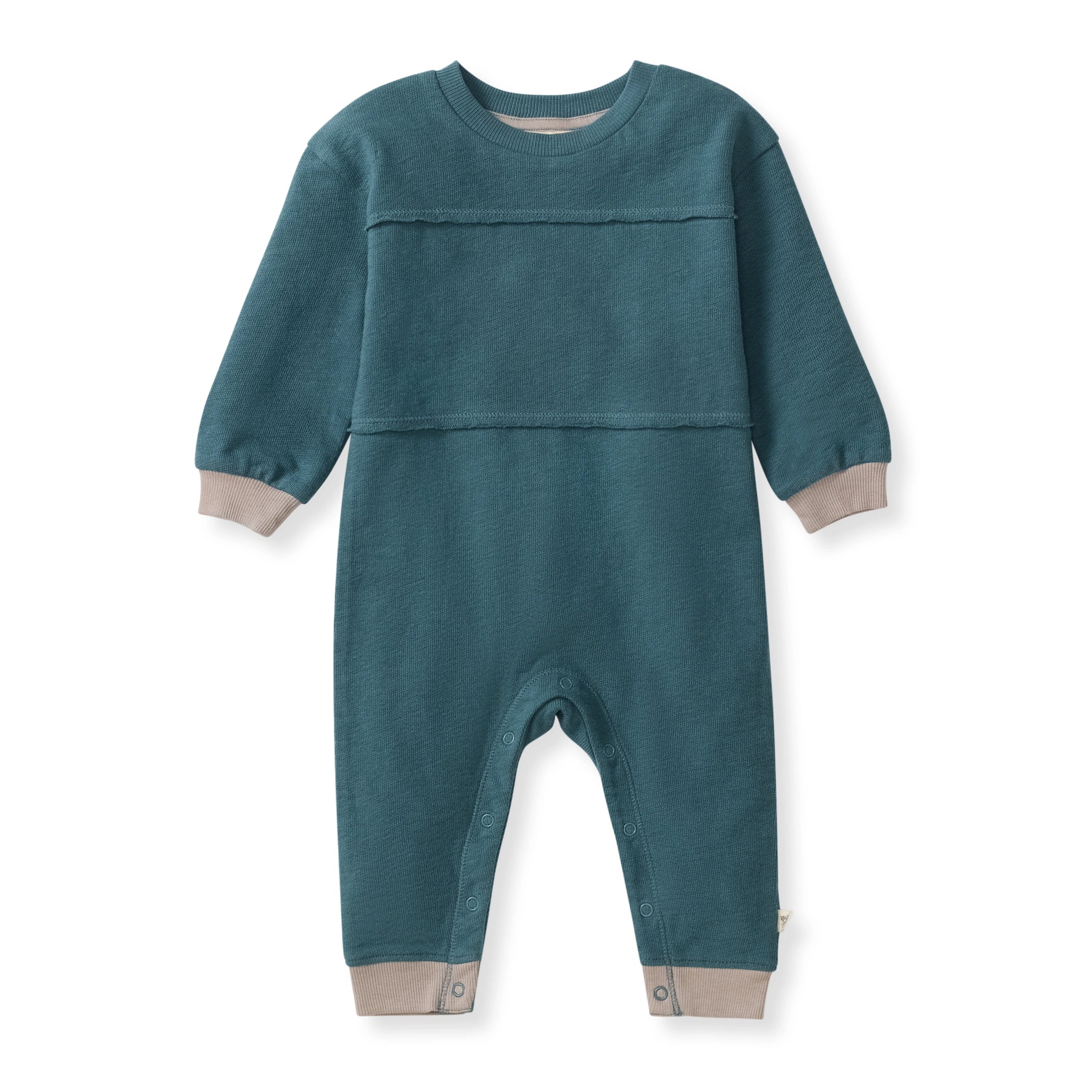 Textured Knit Baby Boy Jumpsuit