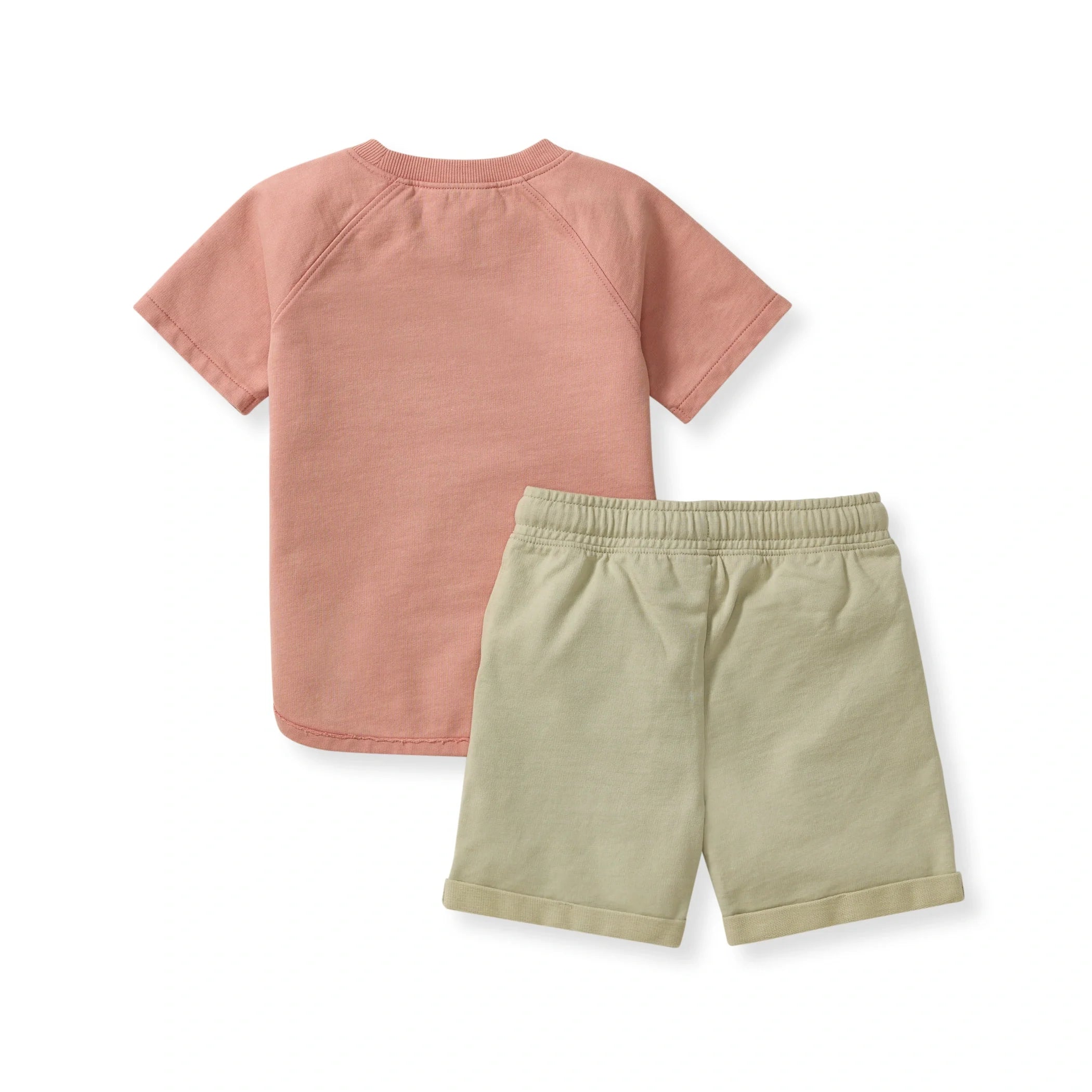 Vintage Wash Pocket Tee & Shorts Set