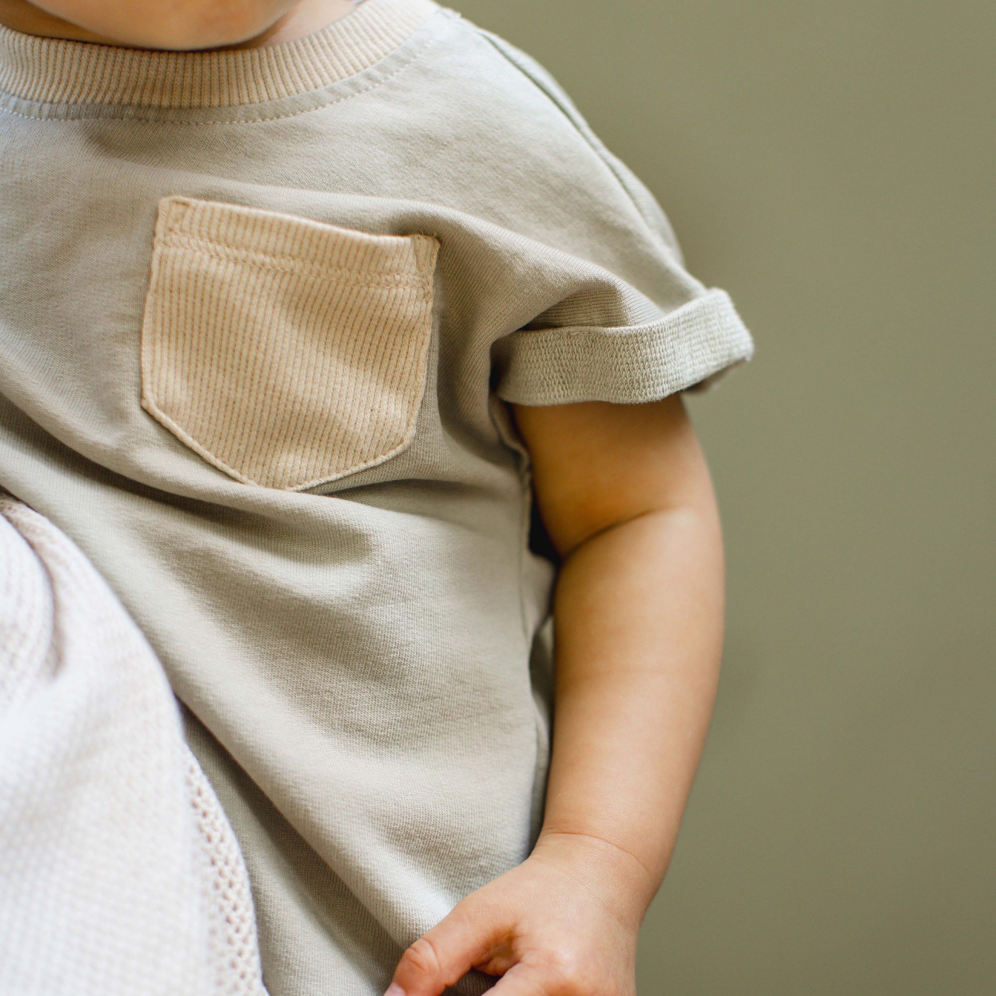 Vintage Wash Baby Boy Pocket Jumpsuit