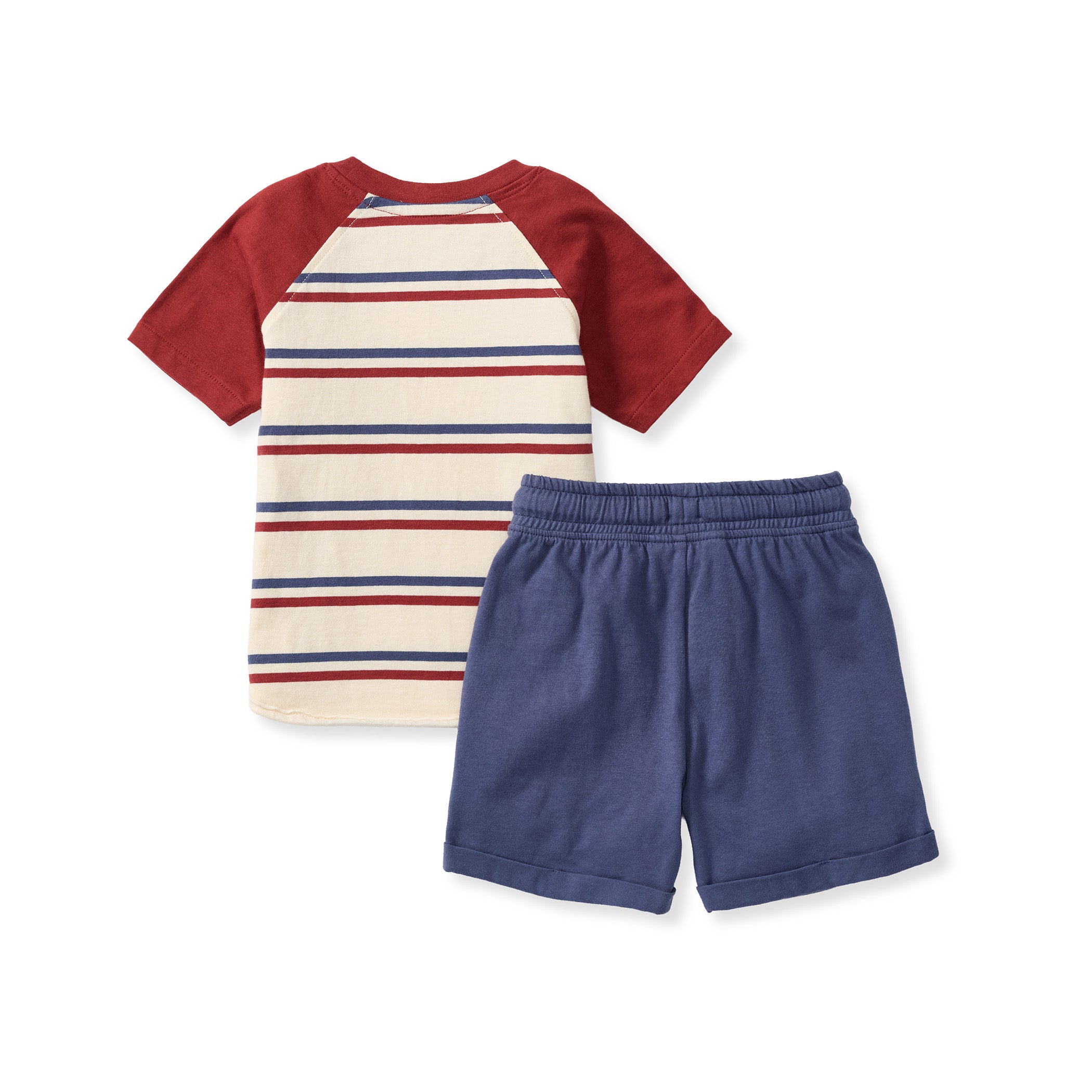 USA Stripe Boy Tee & Shorts Set