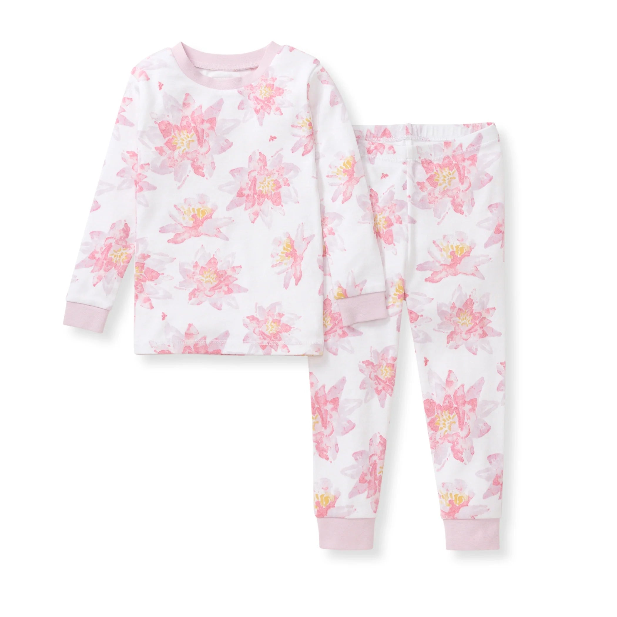 Water Lily Organic Cotton Two-Piece Pajamas