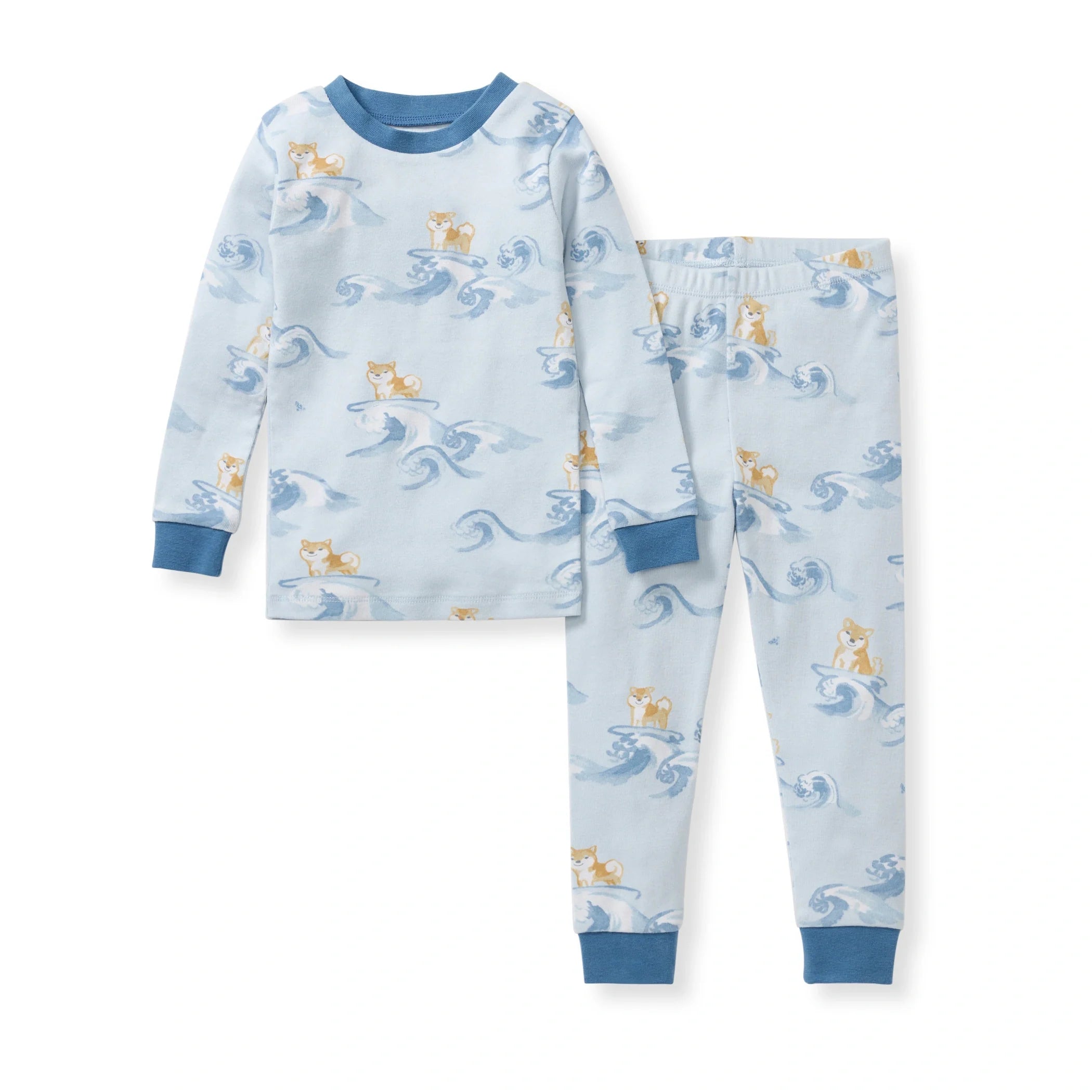Surfer Pups Organic Cotton Two-Piece Pajamas
