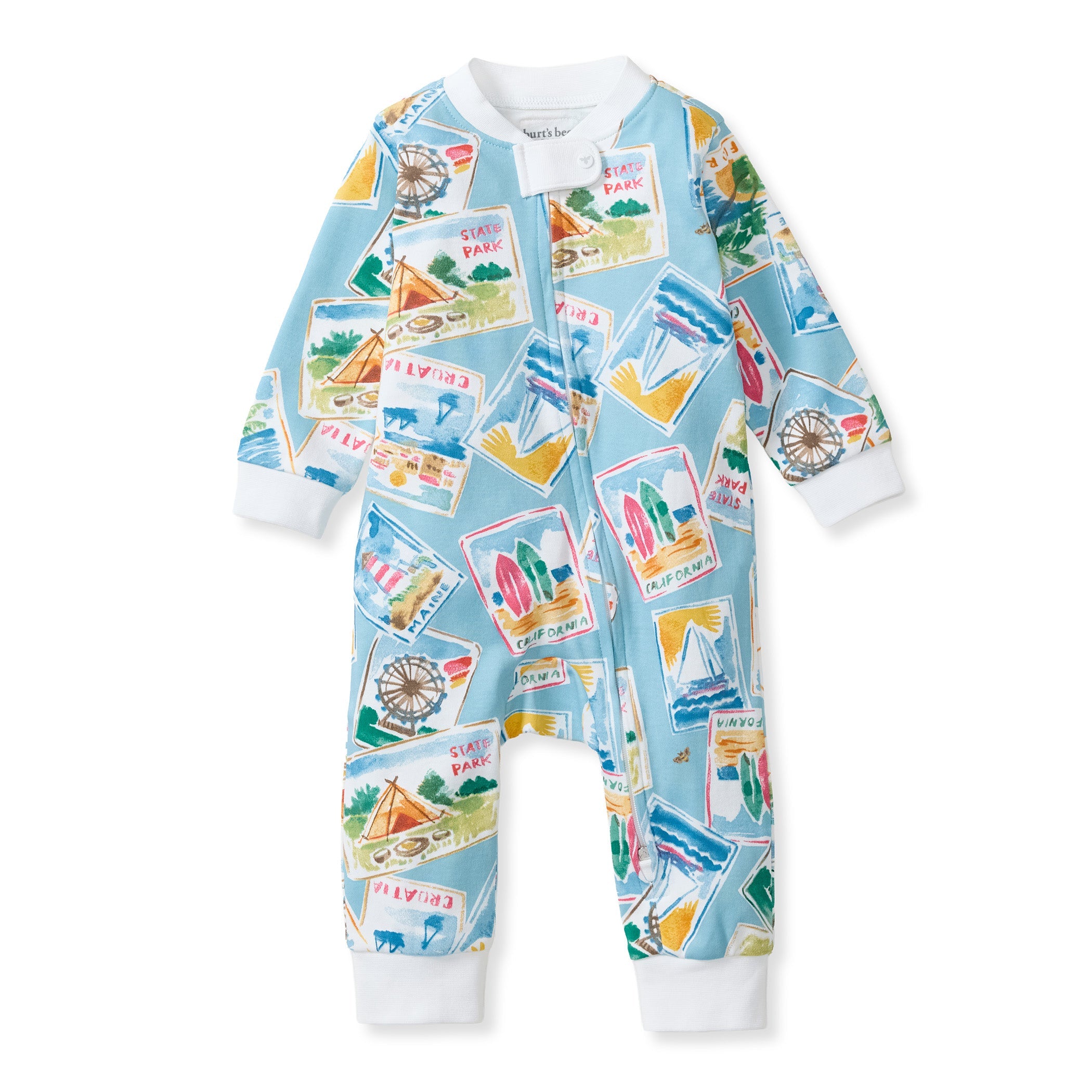 Vacation Postcards Organic Cotton Sleep & Play