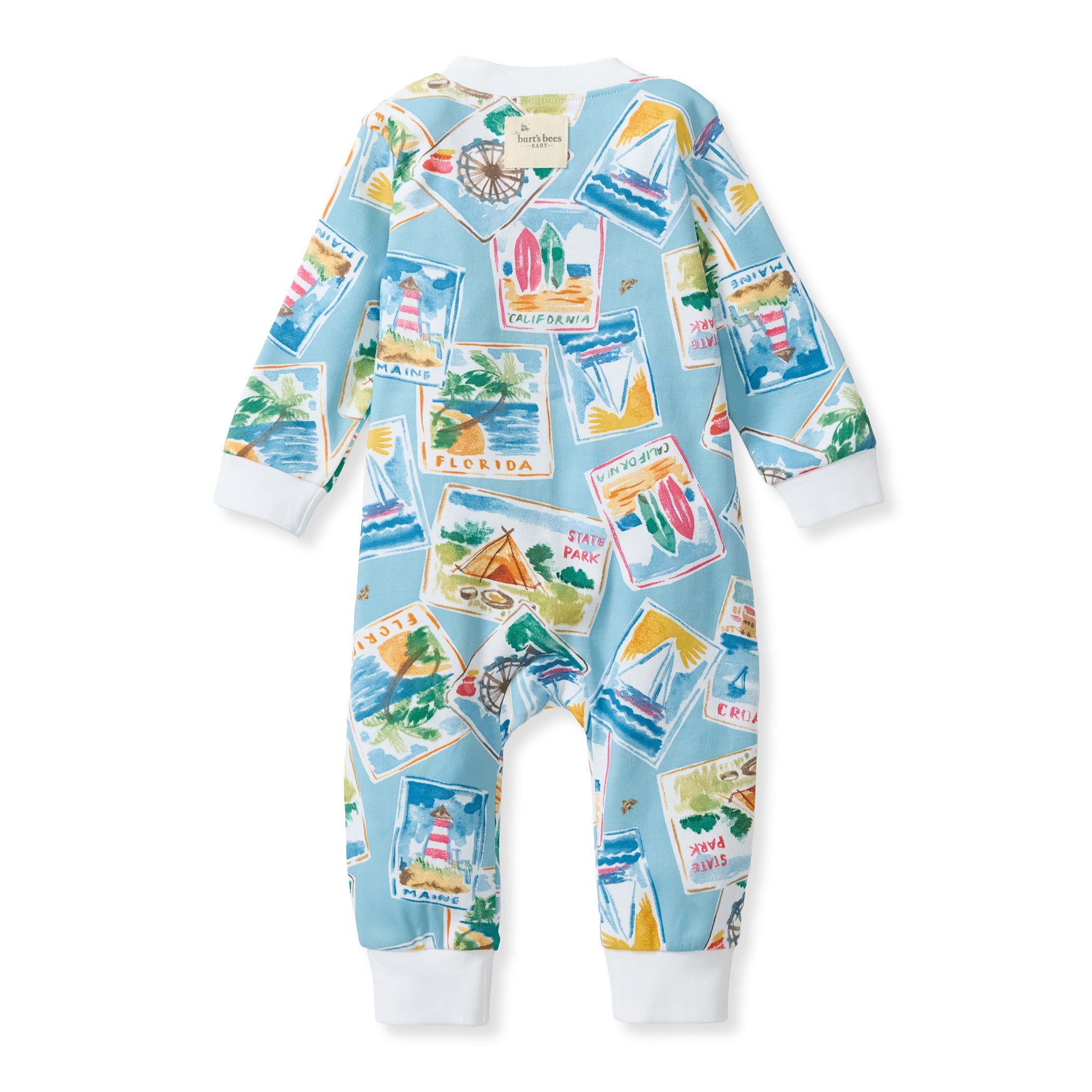 Vacation Postcards Organic Cotton Sleep & Play