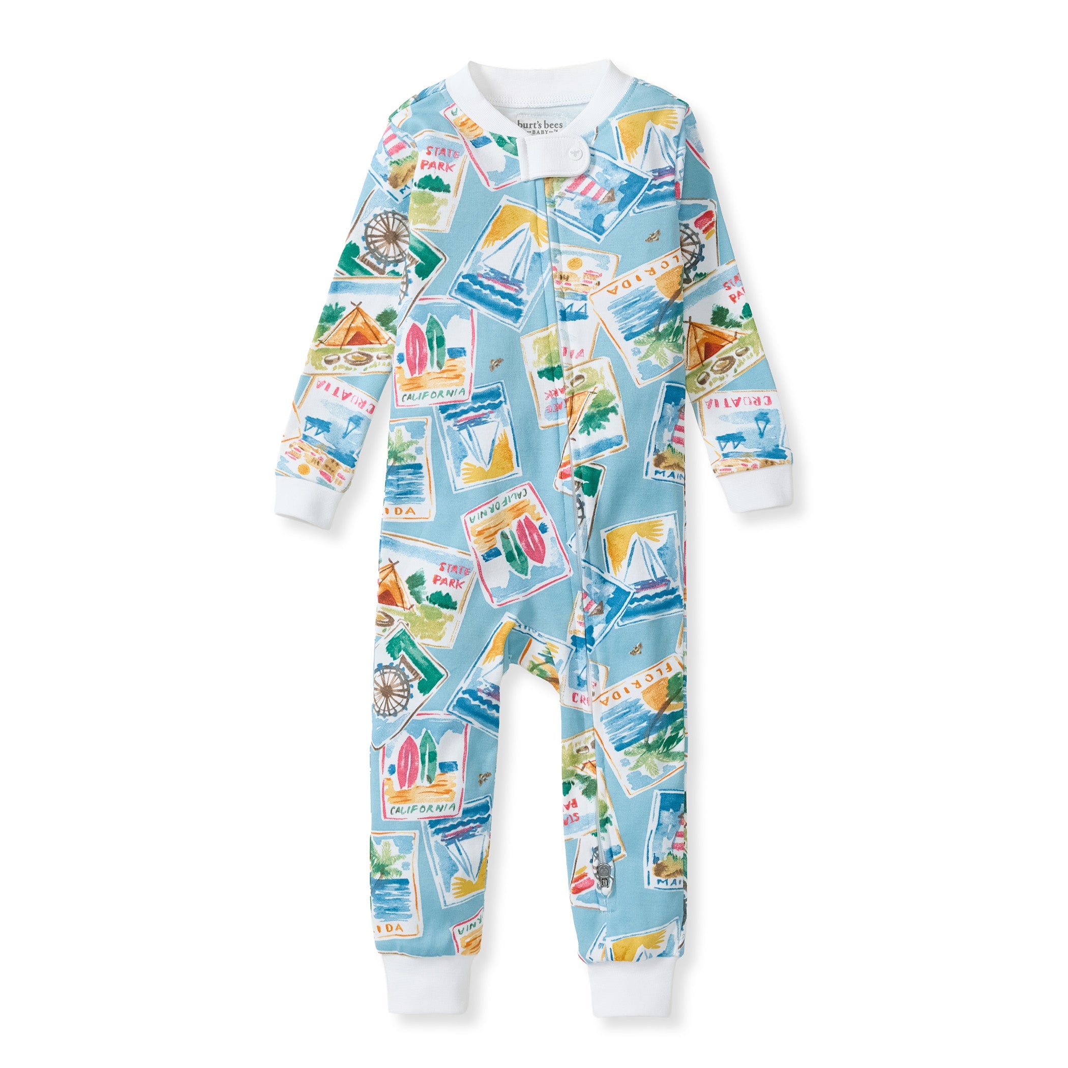 Vacation Postcards Organic Cotton Sleeper