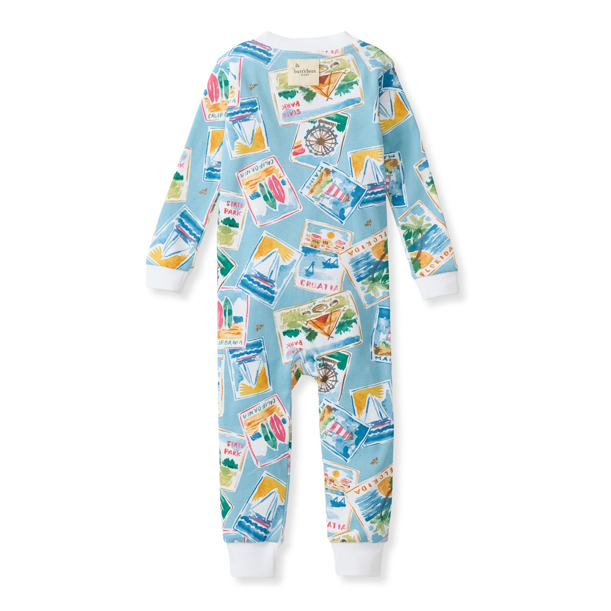 Vacation Postcards Organic Cotton Sleeper