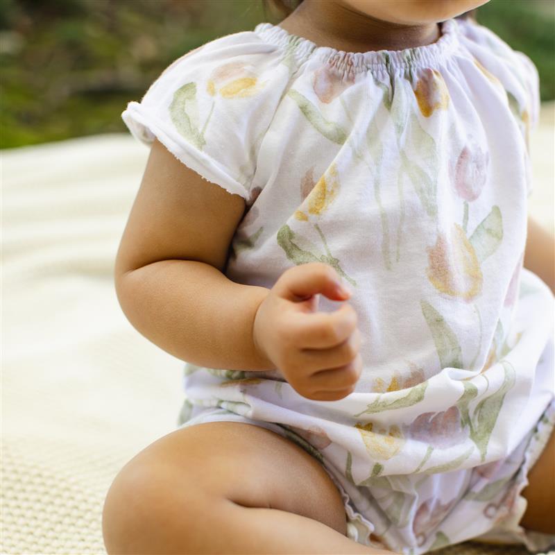 Tulip Field 2 Pack Bubble Romper Set
