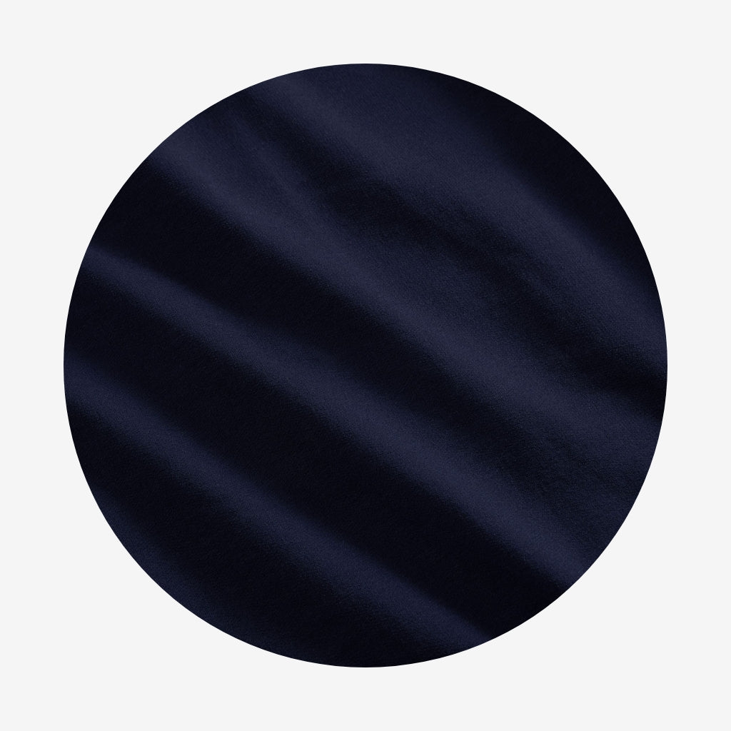 Varsity Navy French Terry Luxe Bow Hair Clip